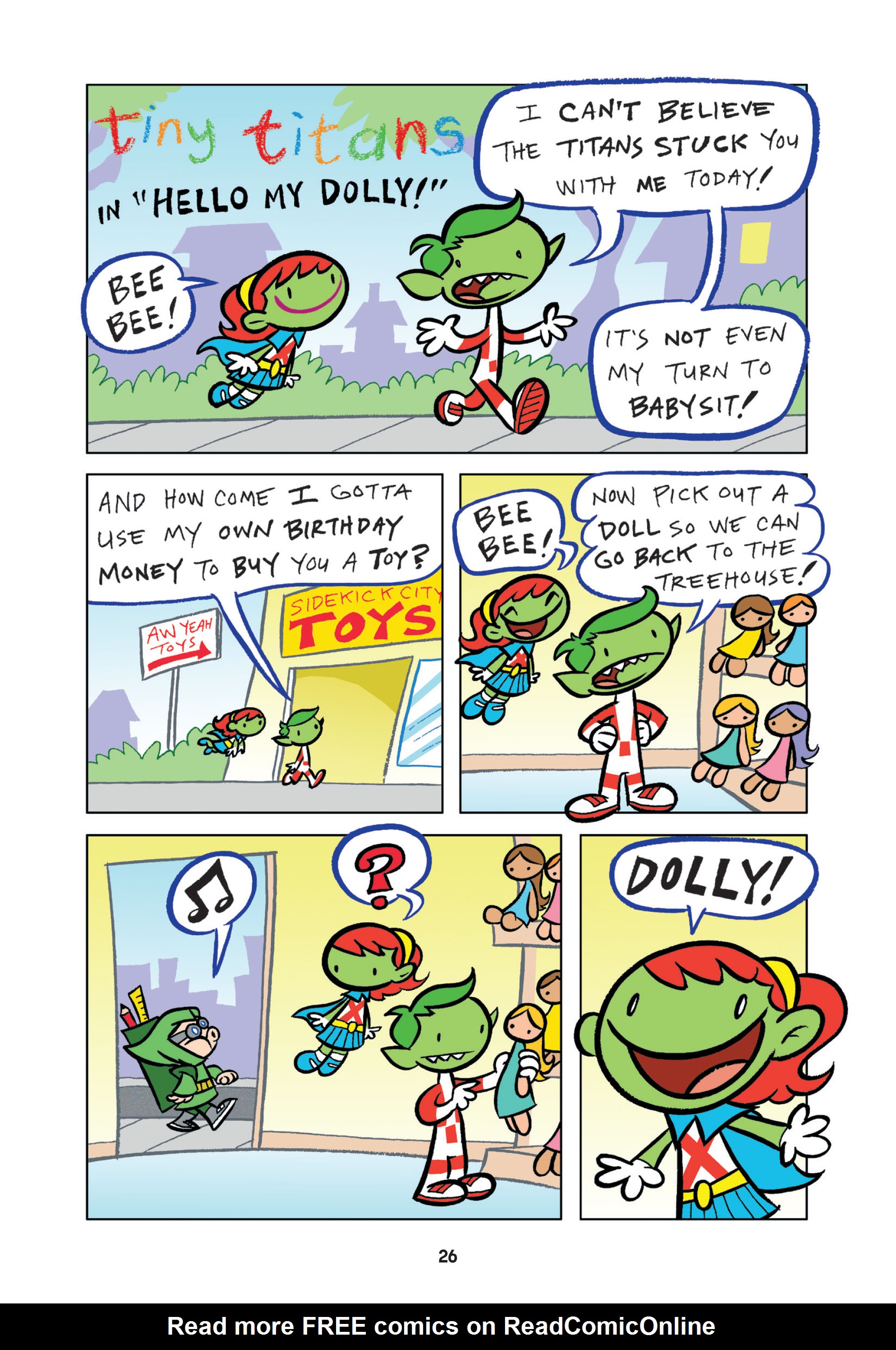 Read online Tiny Titans: Beast Boy & Raven comic -  Issue # TPB - 26