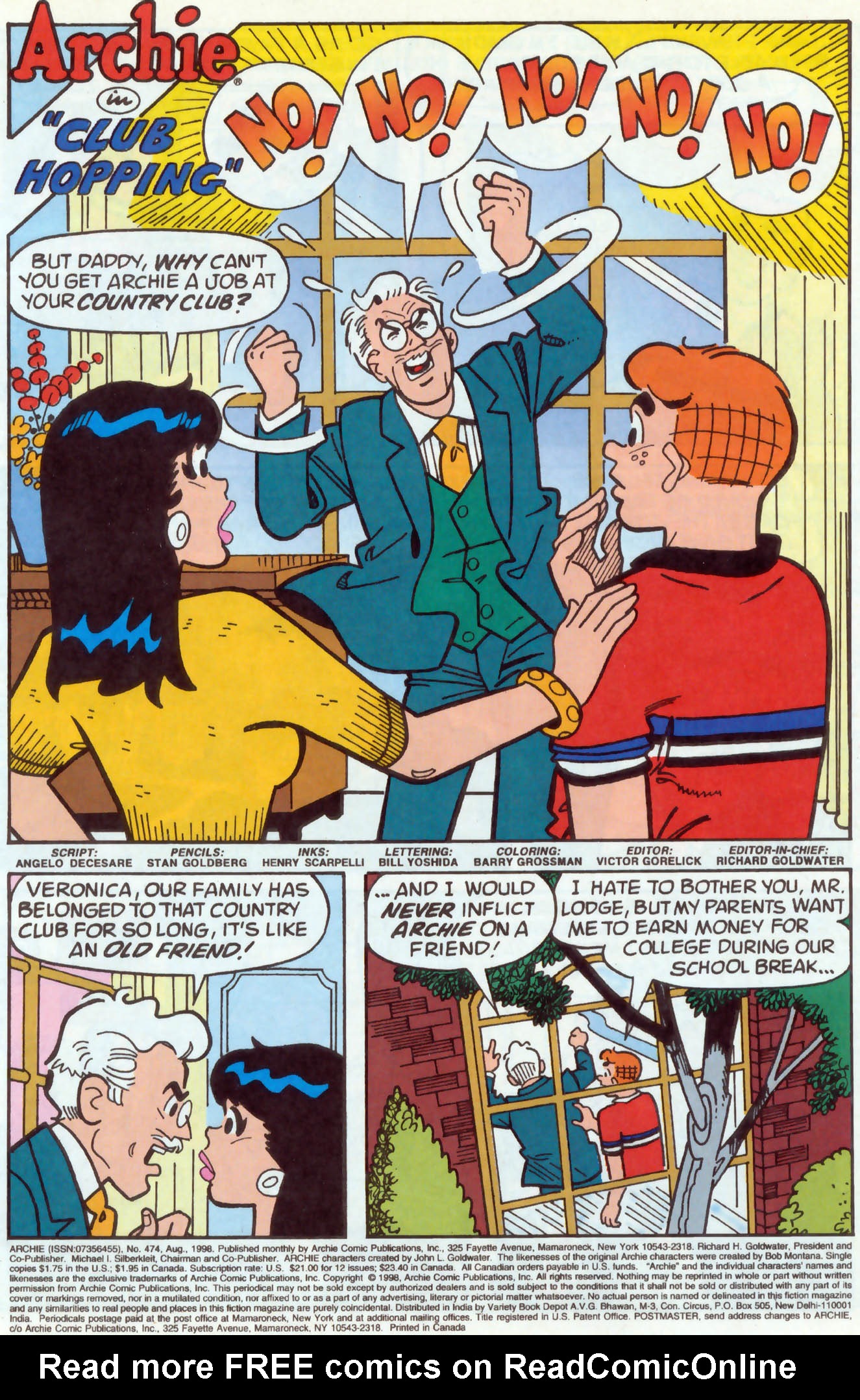 Read online Archie (1960) comic -  Issue #474 - 2