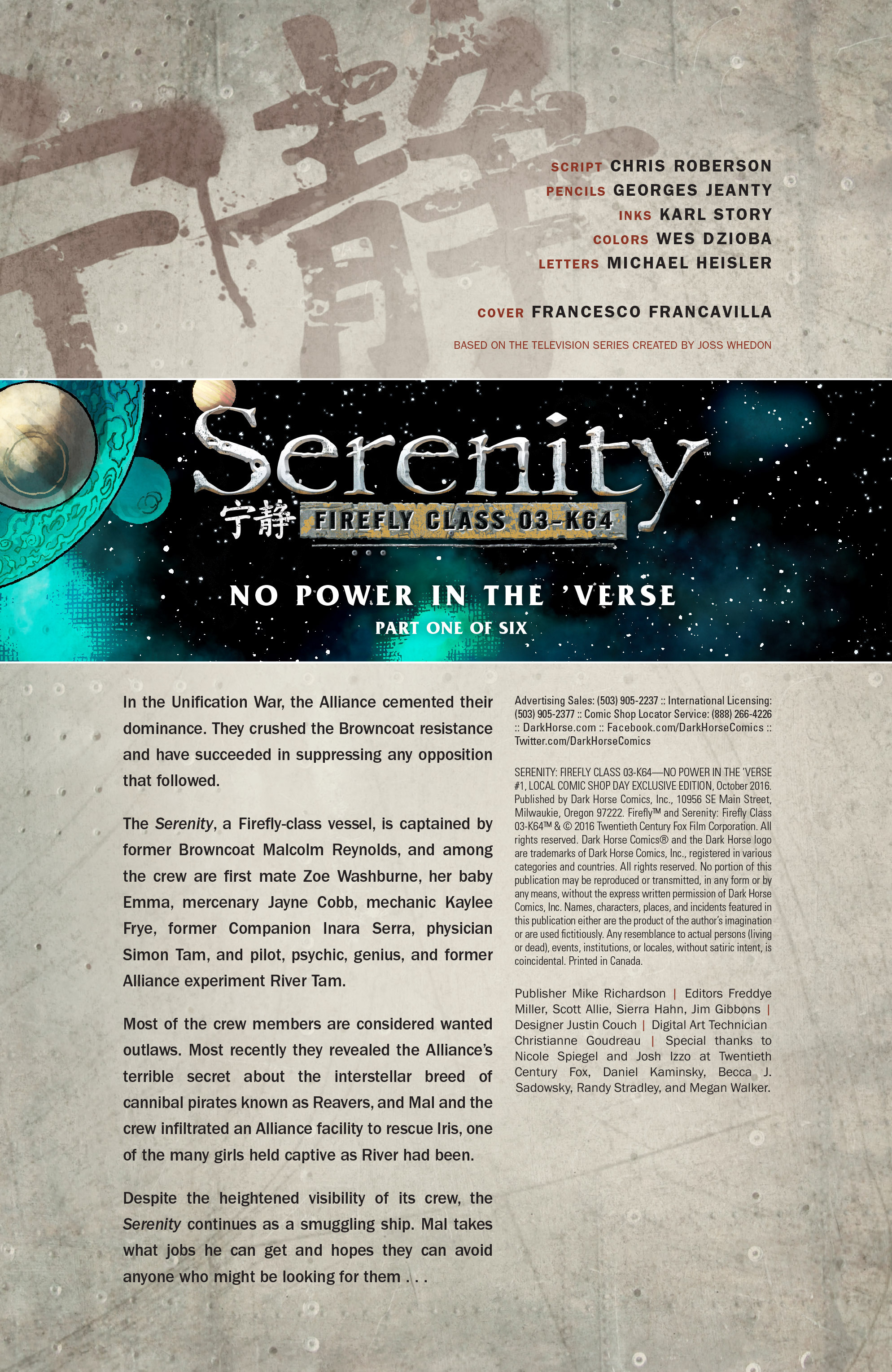 Read online Serenity: Firefly Class 03-K64 – No Power in the 'Verse comic -  Issue #1 - 11
