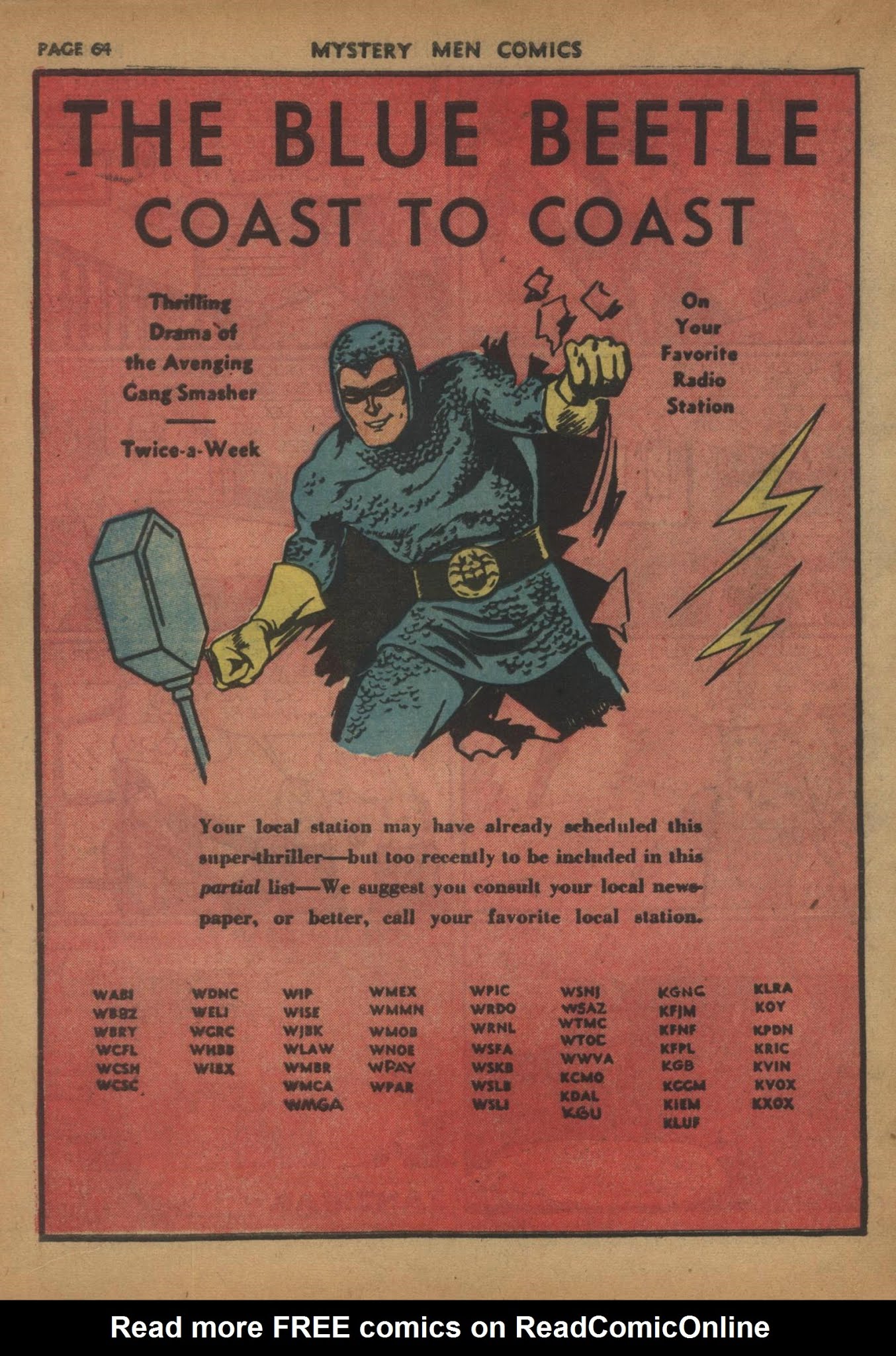Read online Mystery Men Comics comic -  Issue #16 - 66