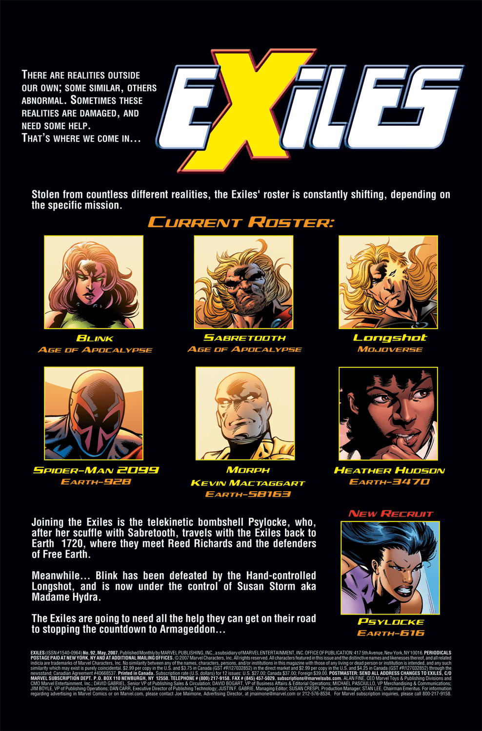 Read online Exiles (2001) comic -  Issue #92 - 2