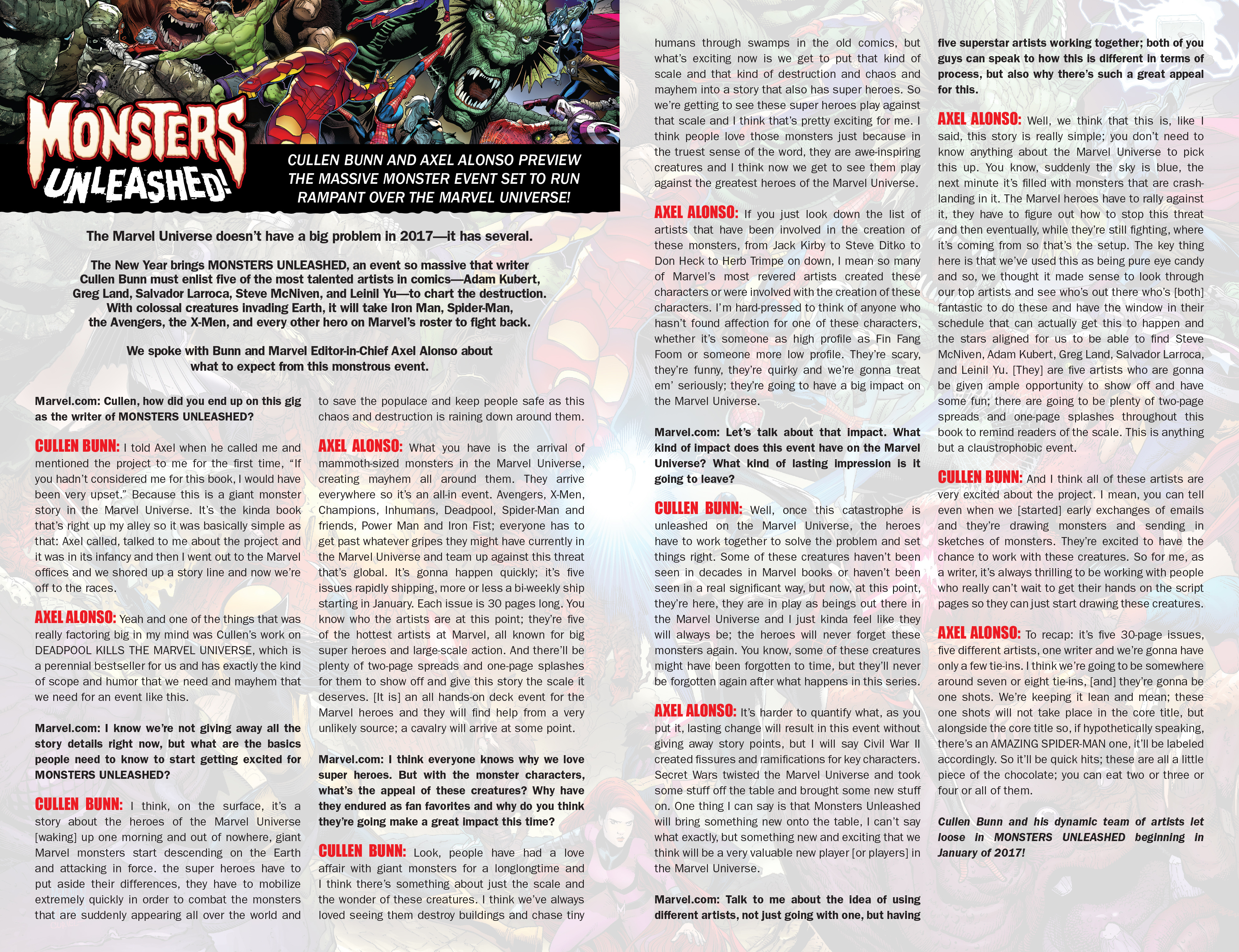Read online Marvel Free Previews Monsters Unleashed comic -  Issue # Full - 10
