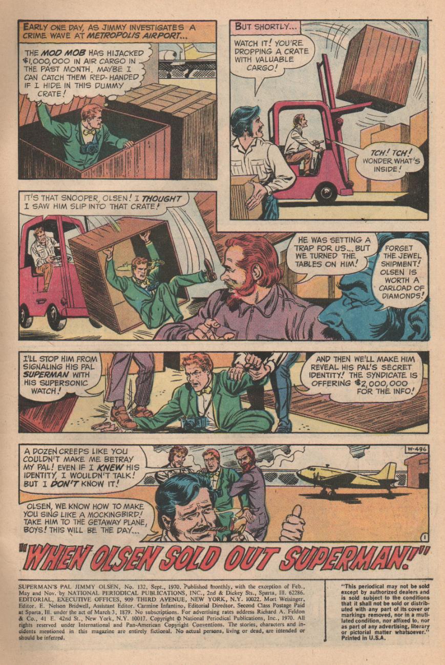 Read online Superman's Pal Jimmy Olsen comic -  Issue #132 - 2