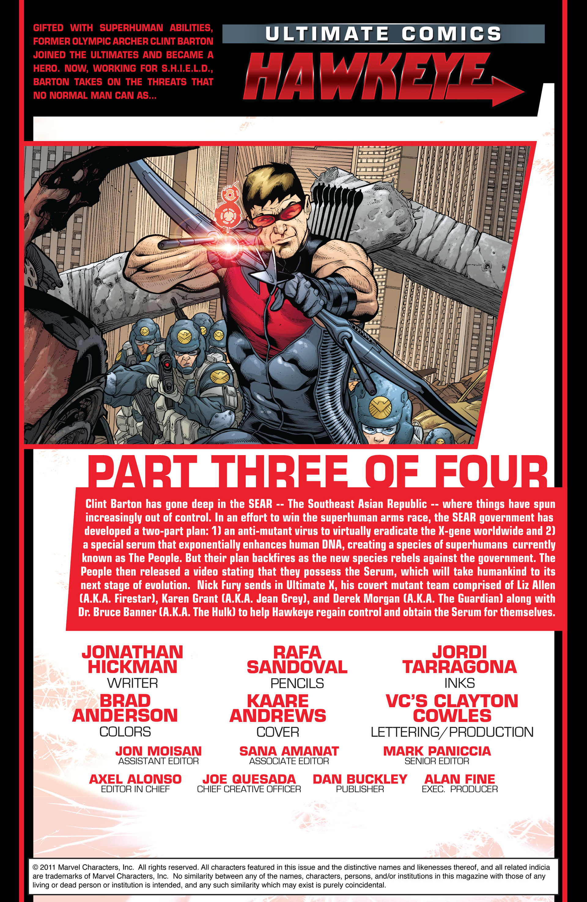 Read online Ultimate Comics Hawkeye comic -  Issue #3 - 2