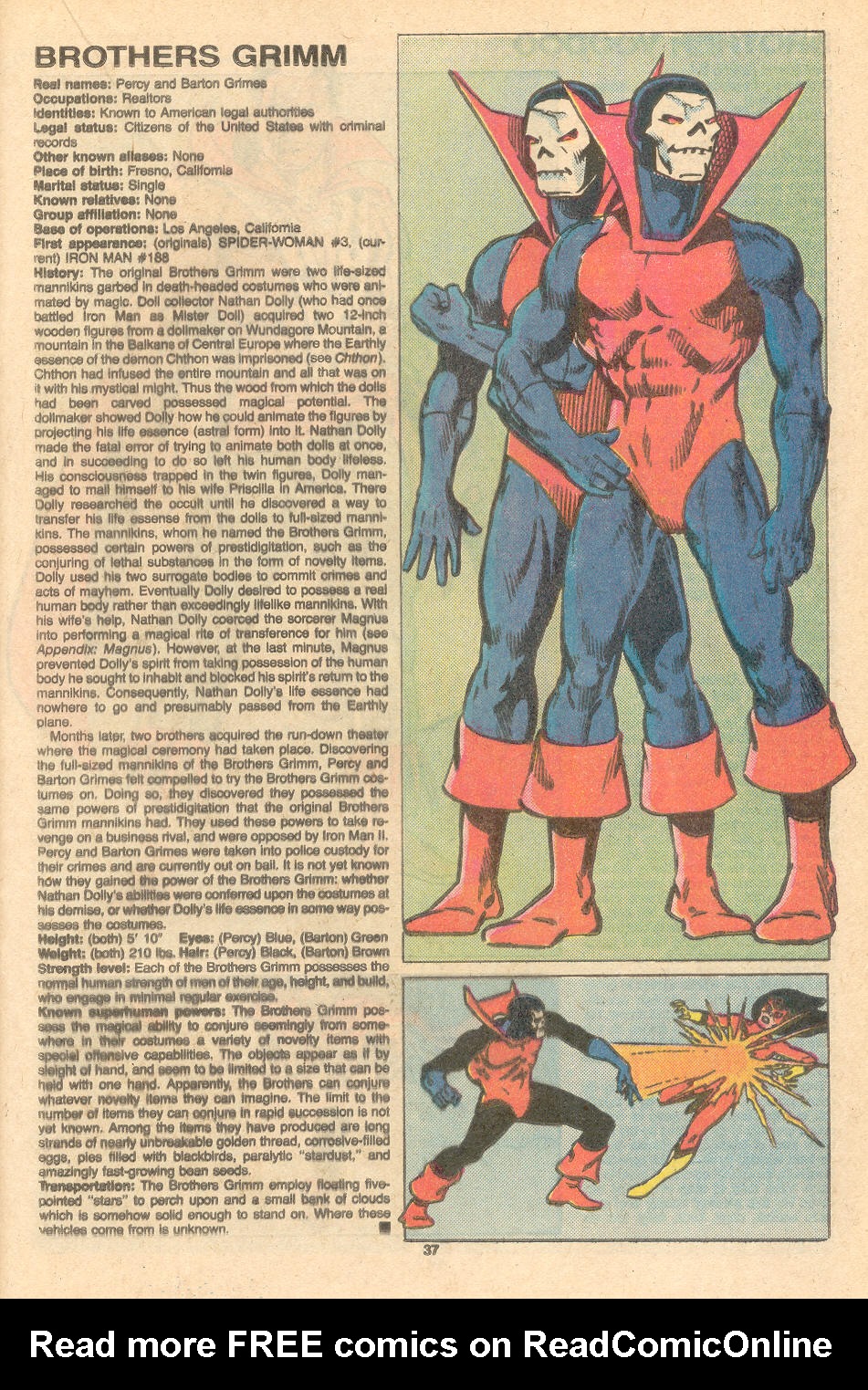 Read online The Official Handbook of the Marvel Universe Deluxe Edition comic -  Issue #2 - 39