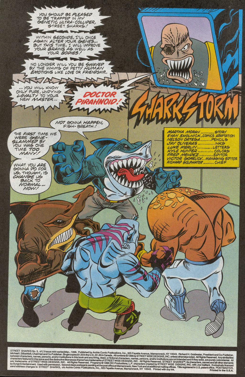 Read online Street Sharks comic -  Issue #3 - 3