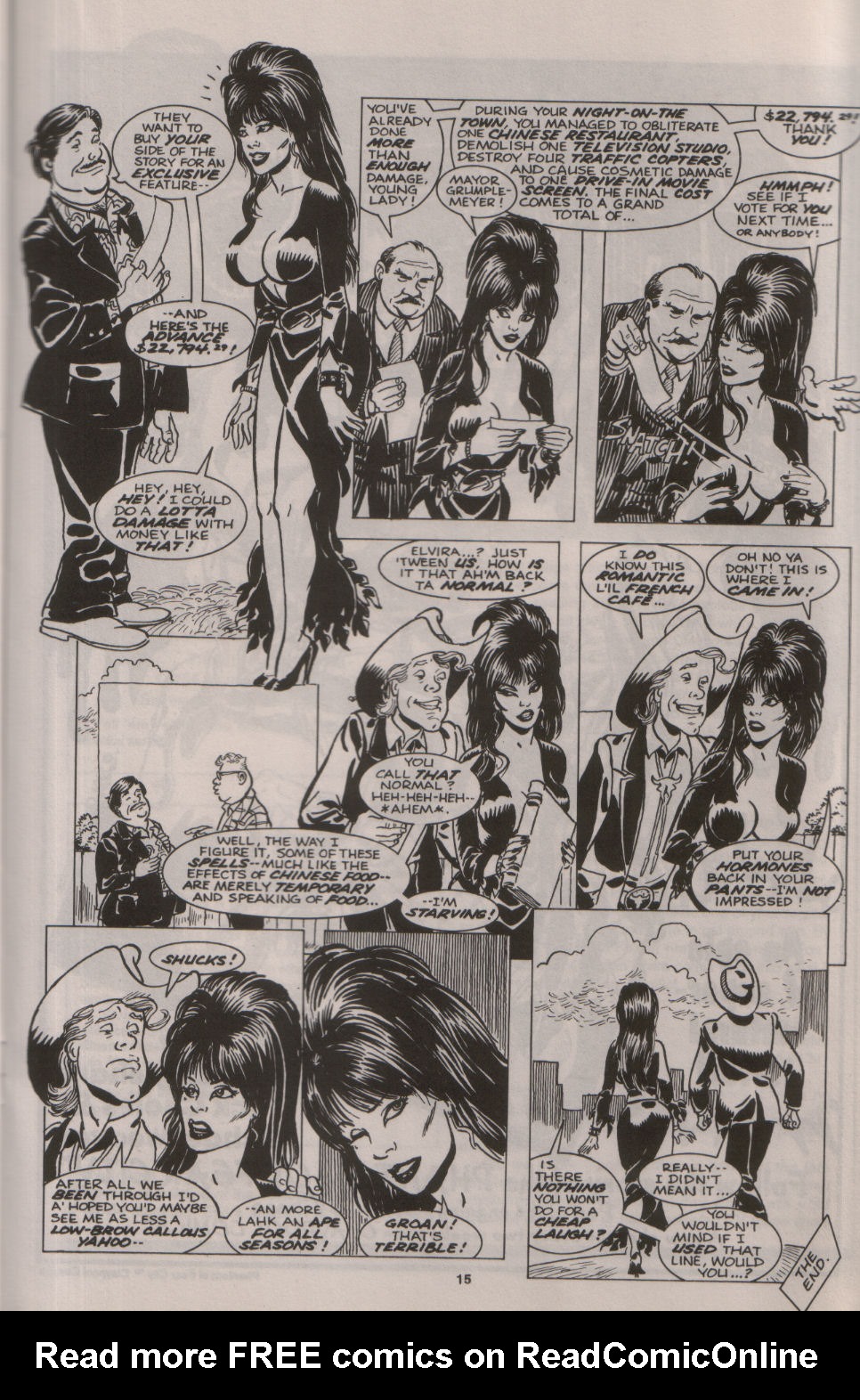 Read online Elvira, Mistress of the Dark comic -  Issue #15 - 16