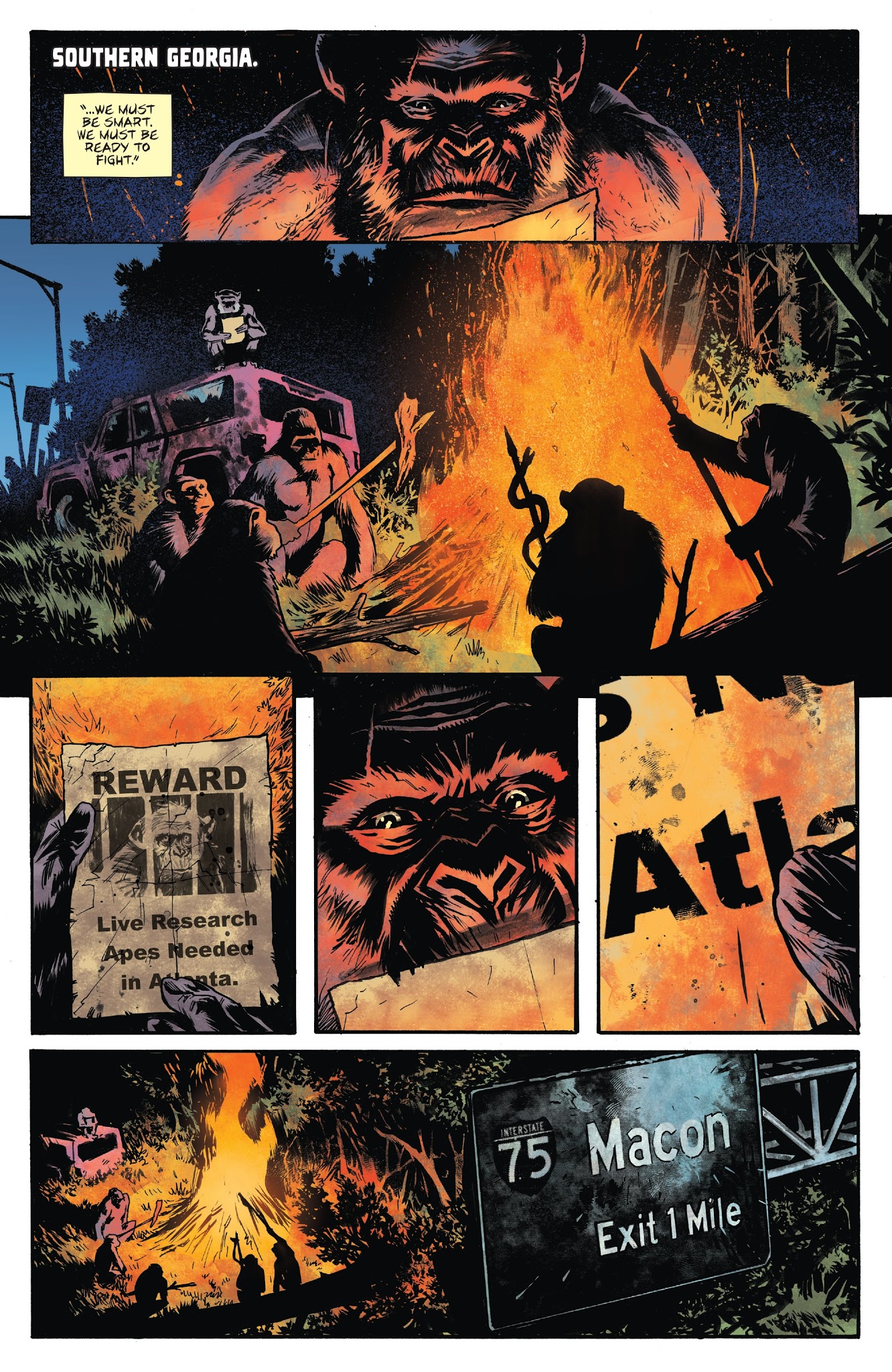 Read online War for the Planet of the Apes comic -  Issue #3 - 6