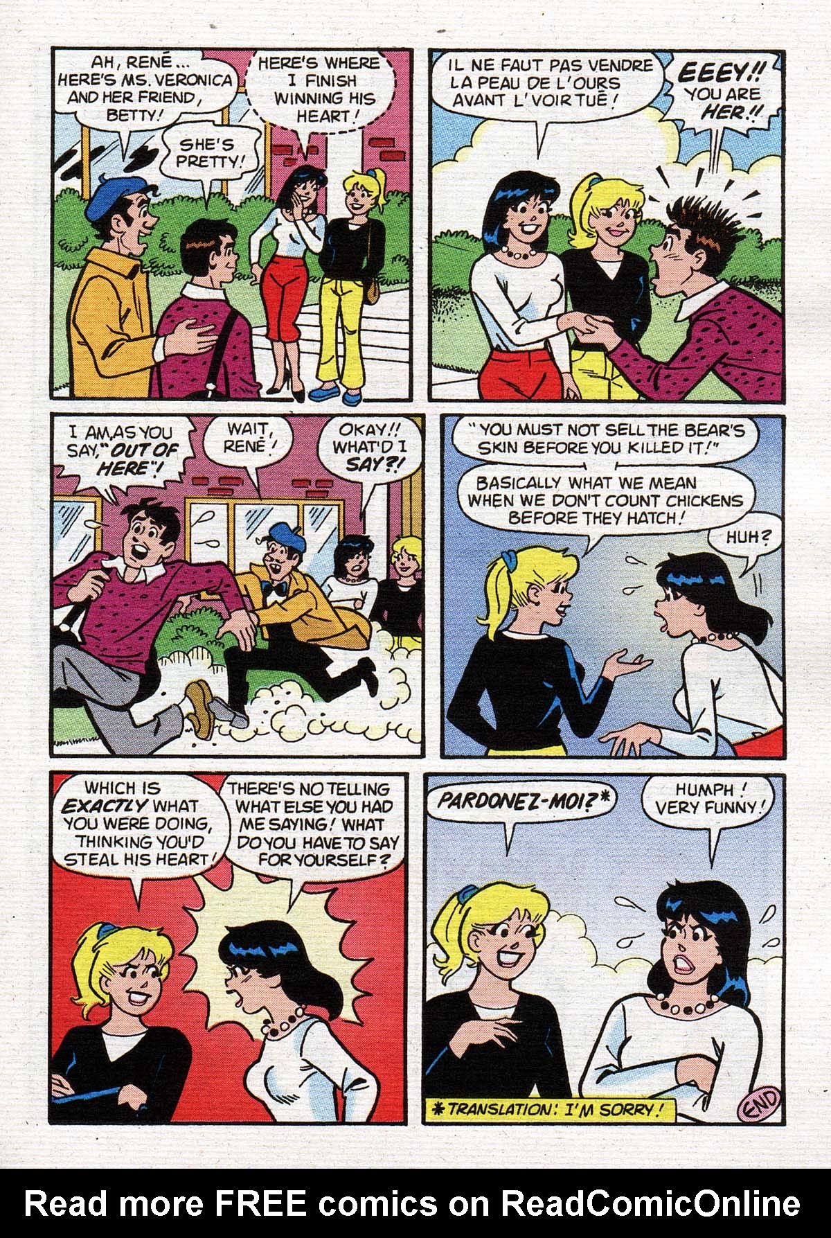 Read online Betty and Veronica Digest Magazine comic -  Issue #143 - 60