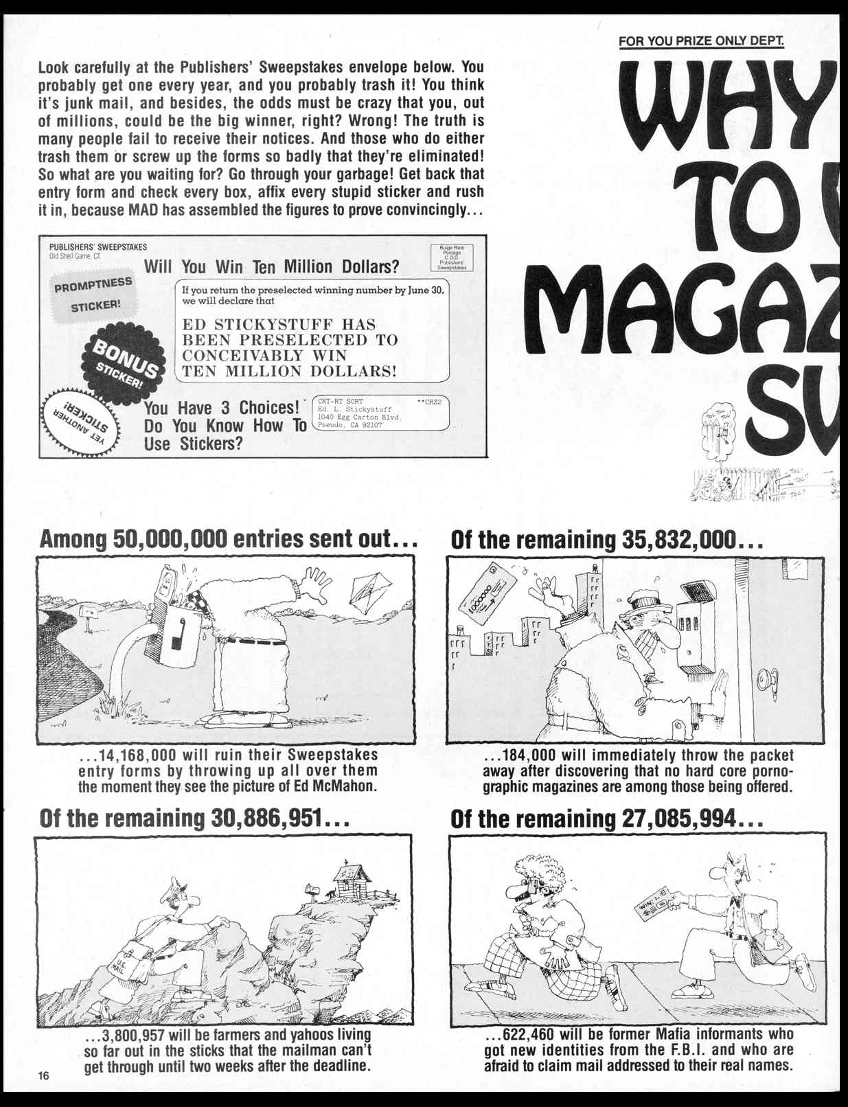 Read online MAD comic -  Issue #291 - 18