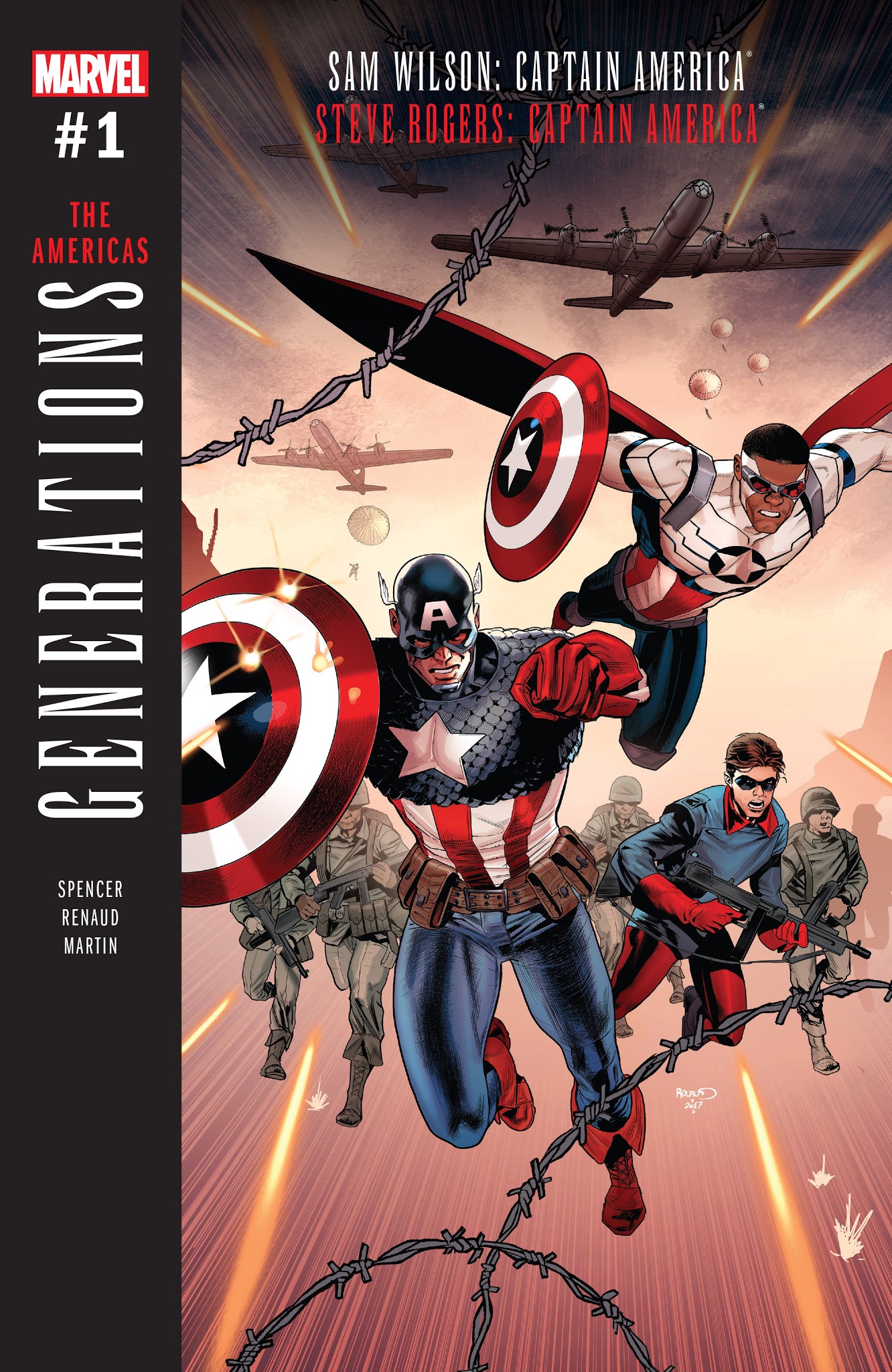 Read online Generations: Sam Wilson Captain America & Steve Rogers Captain America comic -  Issue # Full - 1