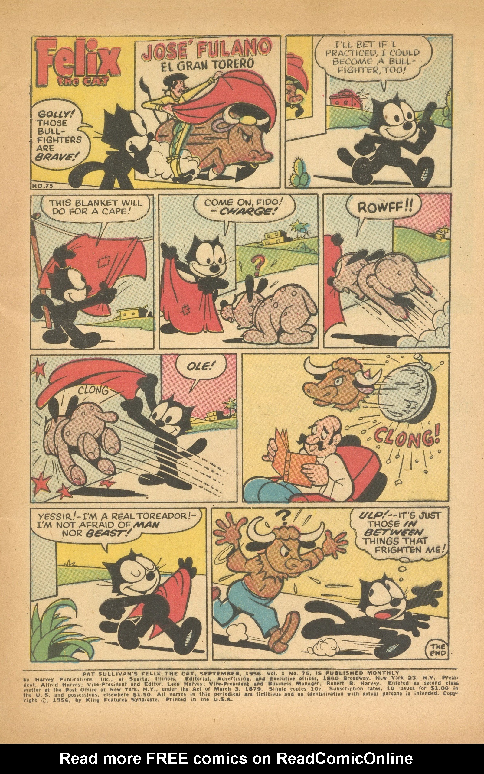 Read online Felix the Cat (1955) comic -  Issue #75 - 3