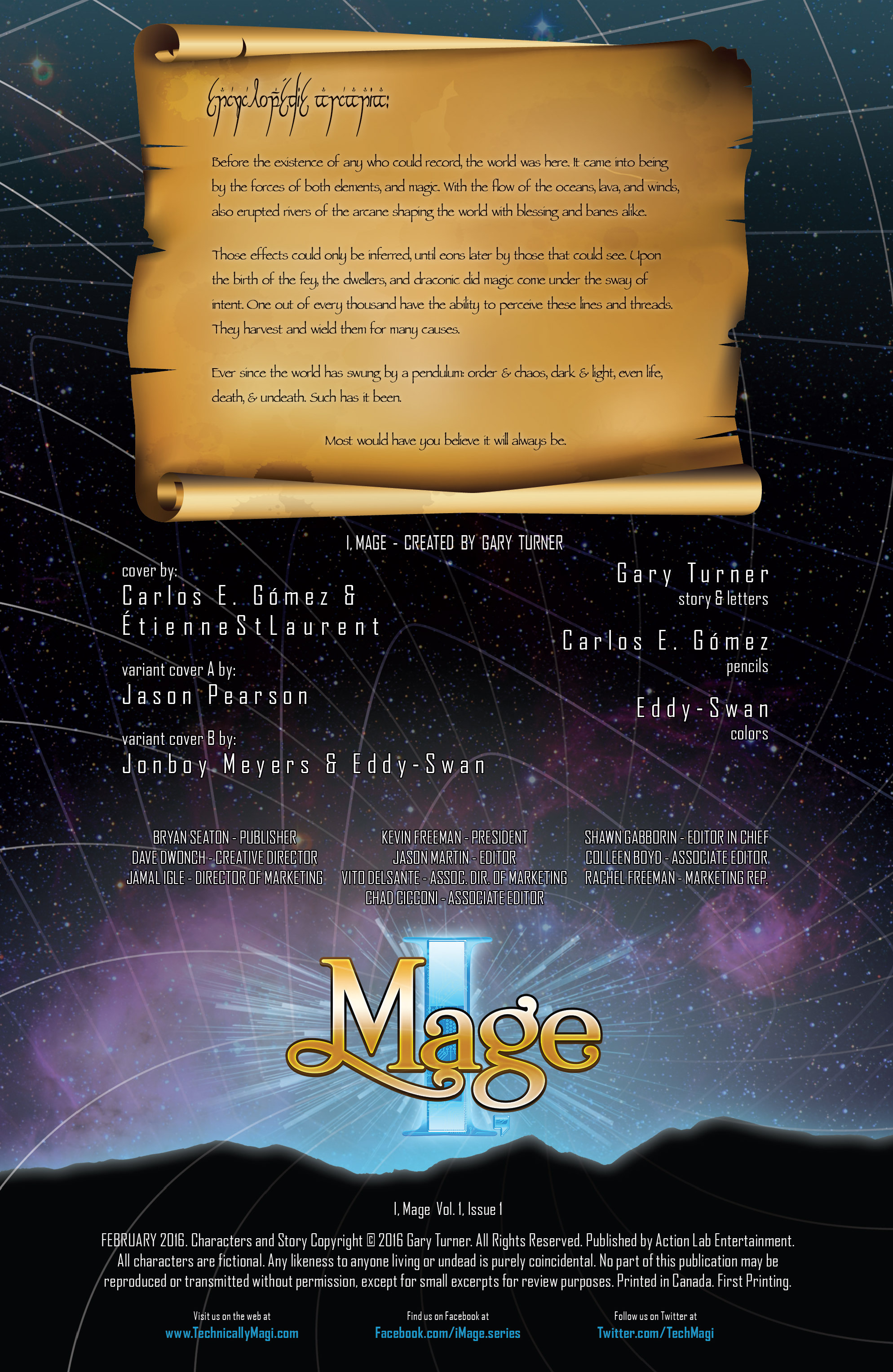 Read online I, Mage comic -  Issue #1 - 2