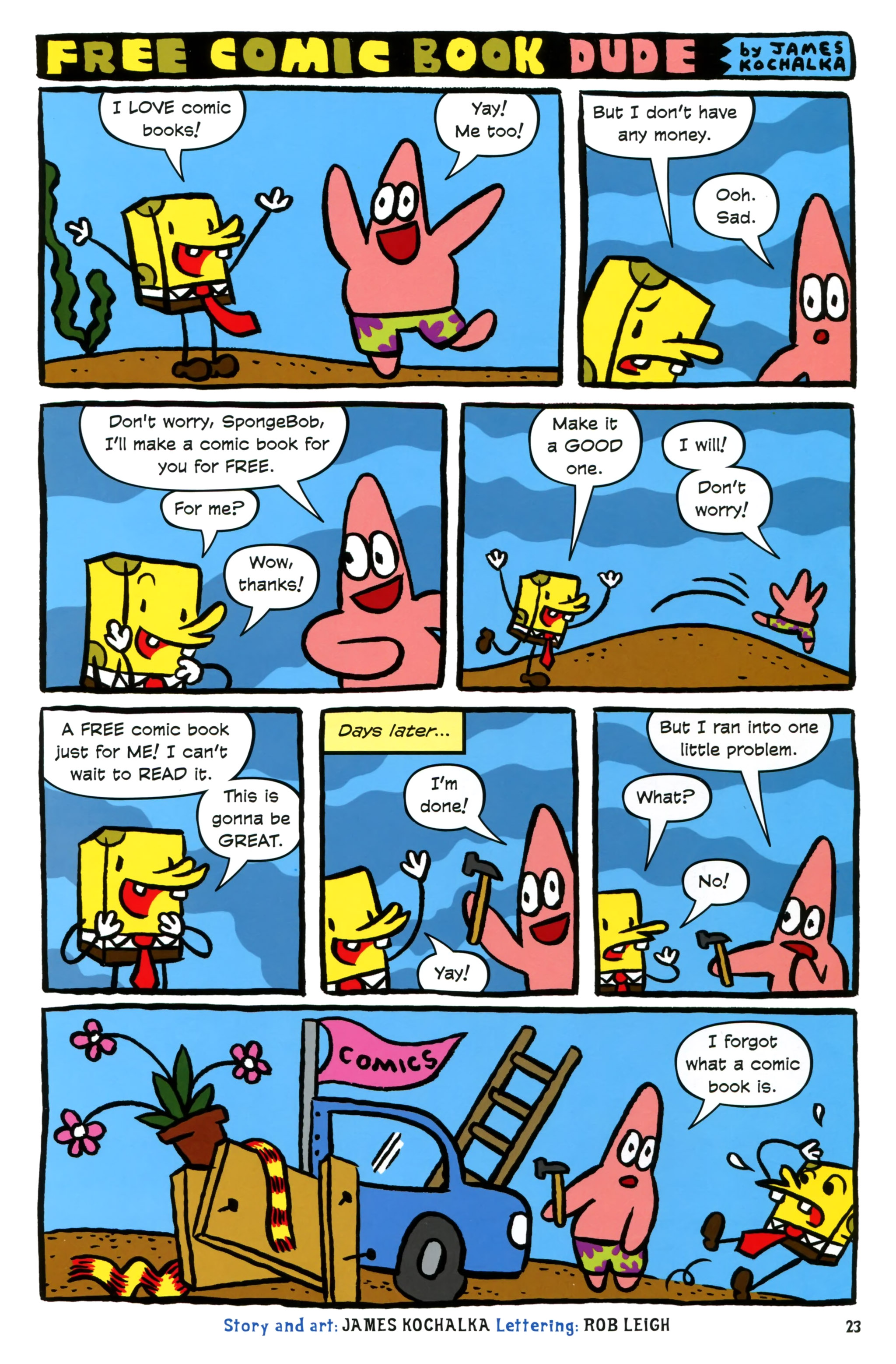 Read online Free Comic Book Day 2015 comic -  Issue # SpongeBob Freestyle Funnies 2015 - 25