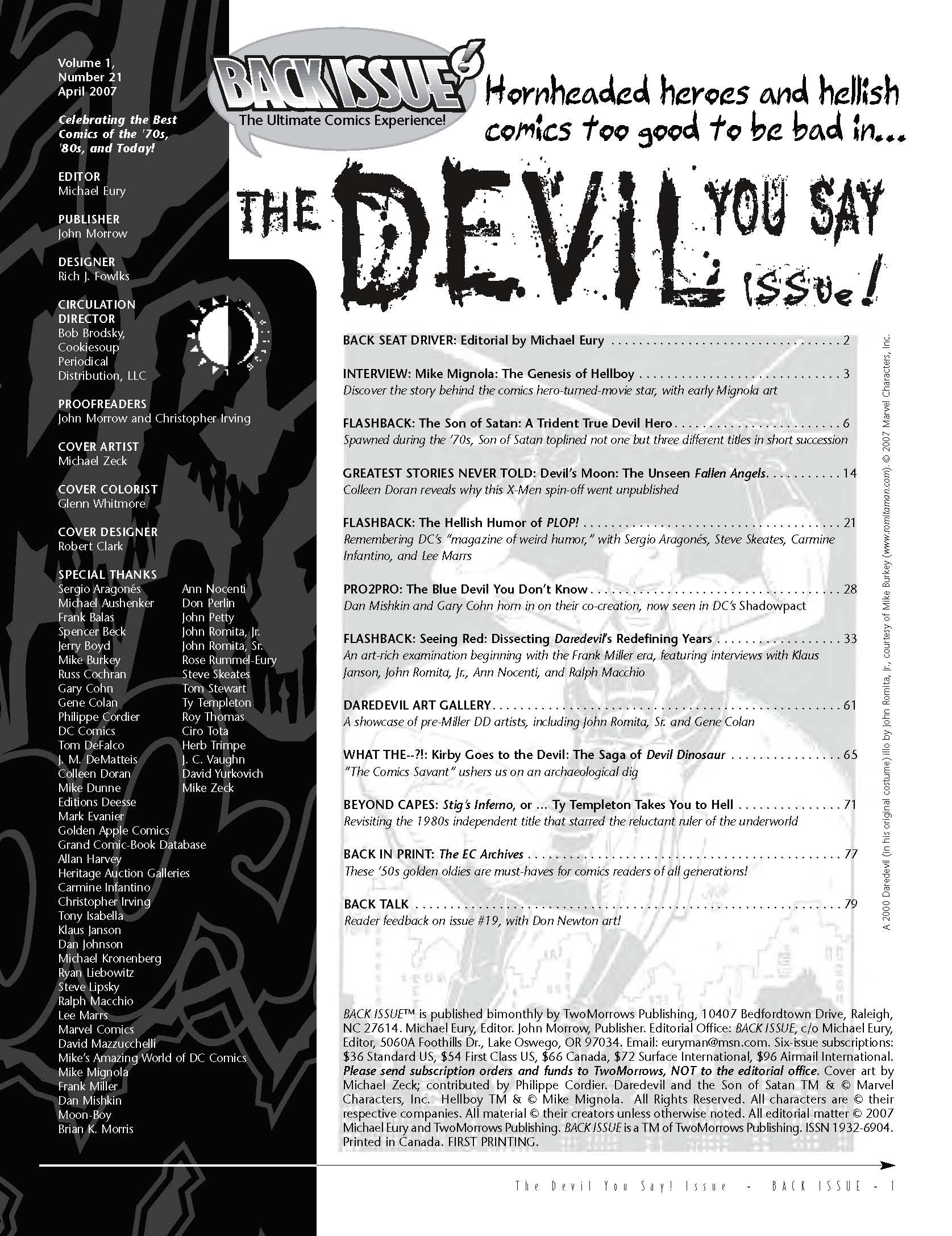 Read online Back Issue comic -  Issue #21 - 2