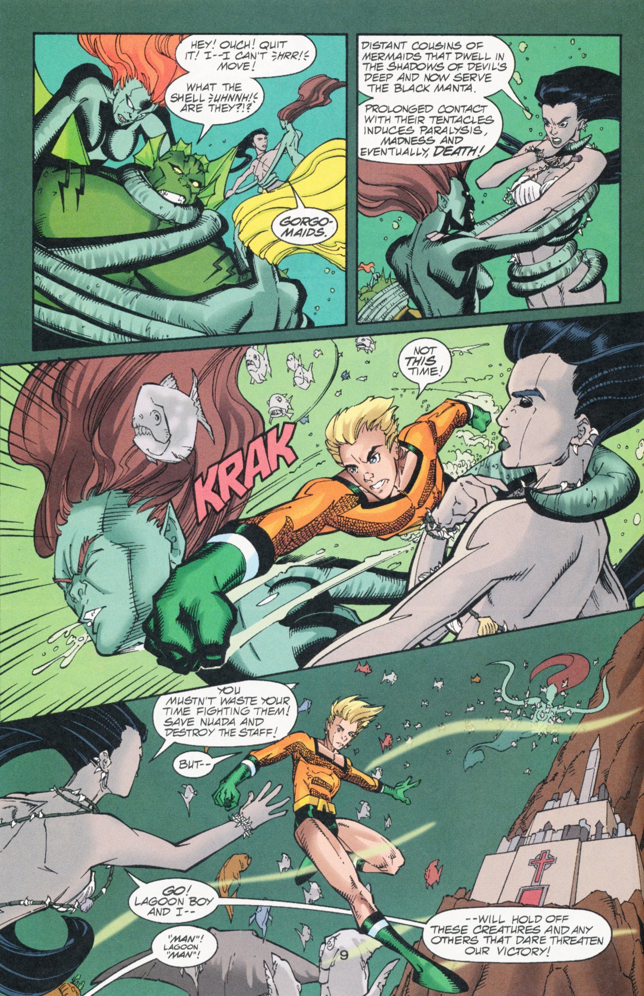 Read online Sins of Youth comic -  Issue # Aquaboy and Lagoon Man - 14