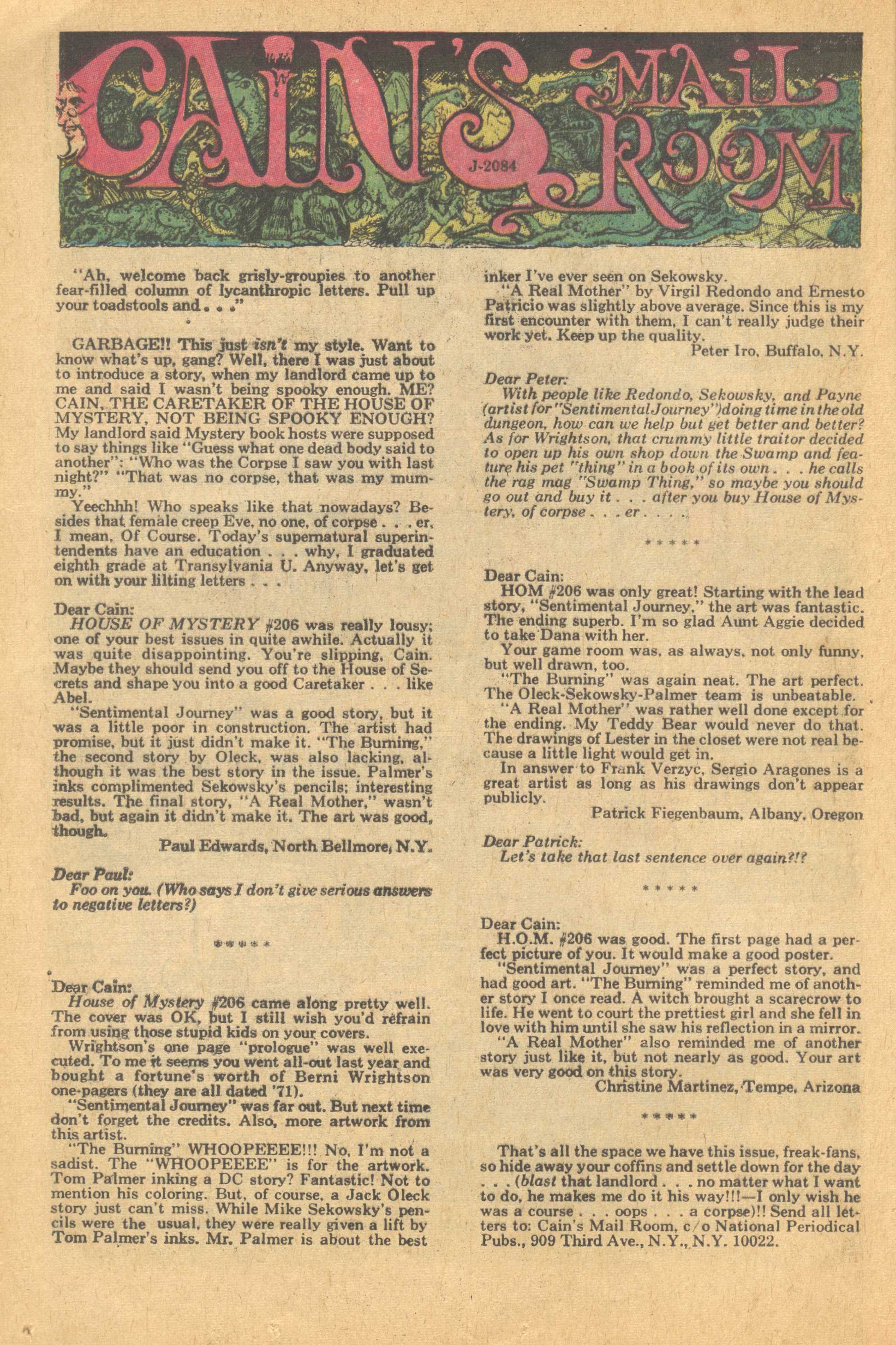 Read online House of Mystery (1951) comic -  Issue #212 - 24