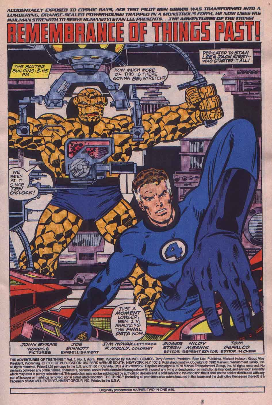 Read online The Adventures of the Thing comic -  Issue #1 - 2