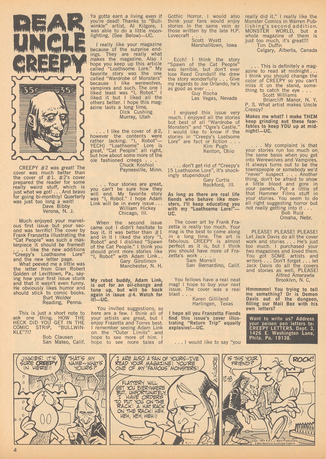 Read online Creepy (1964) comic -  Issue #3 - 4