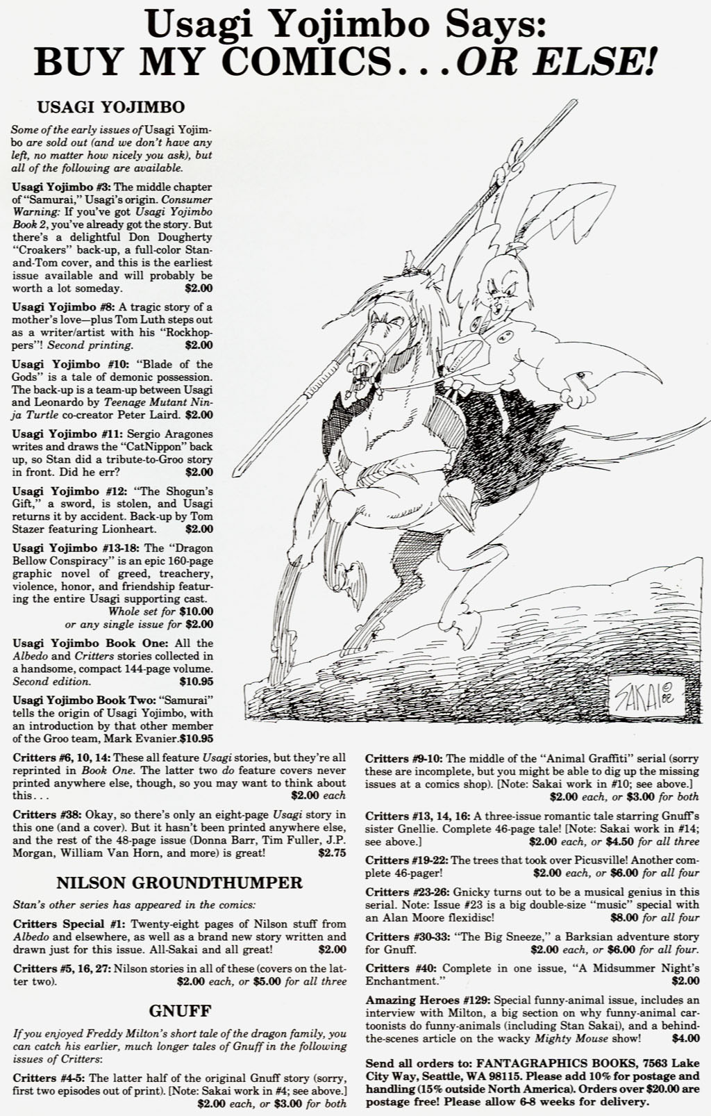 Read online Usagi Yojimbo Color Special comic -  Issue #1 - 47