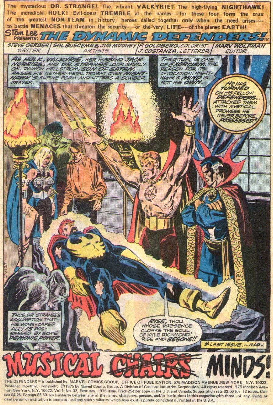 The Defenders (1972) Issue #32 #33 - English 2