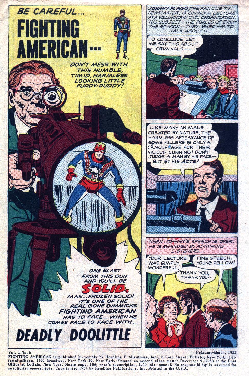 Read online Fighting American (1954) comic -  Issue #6 - 3