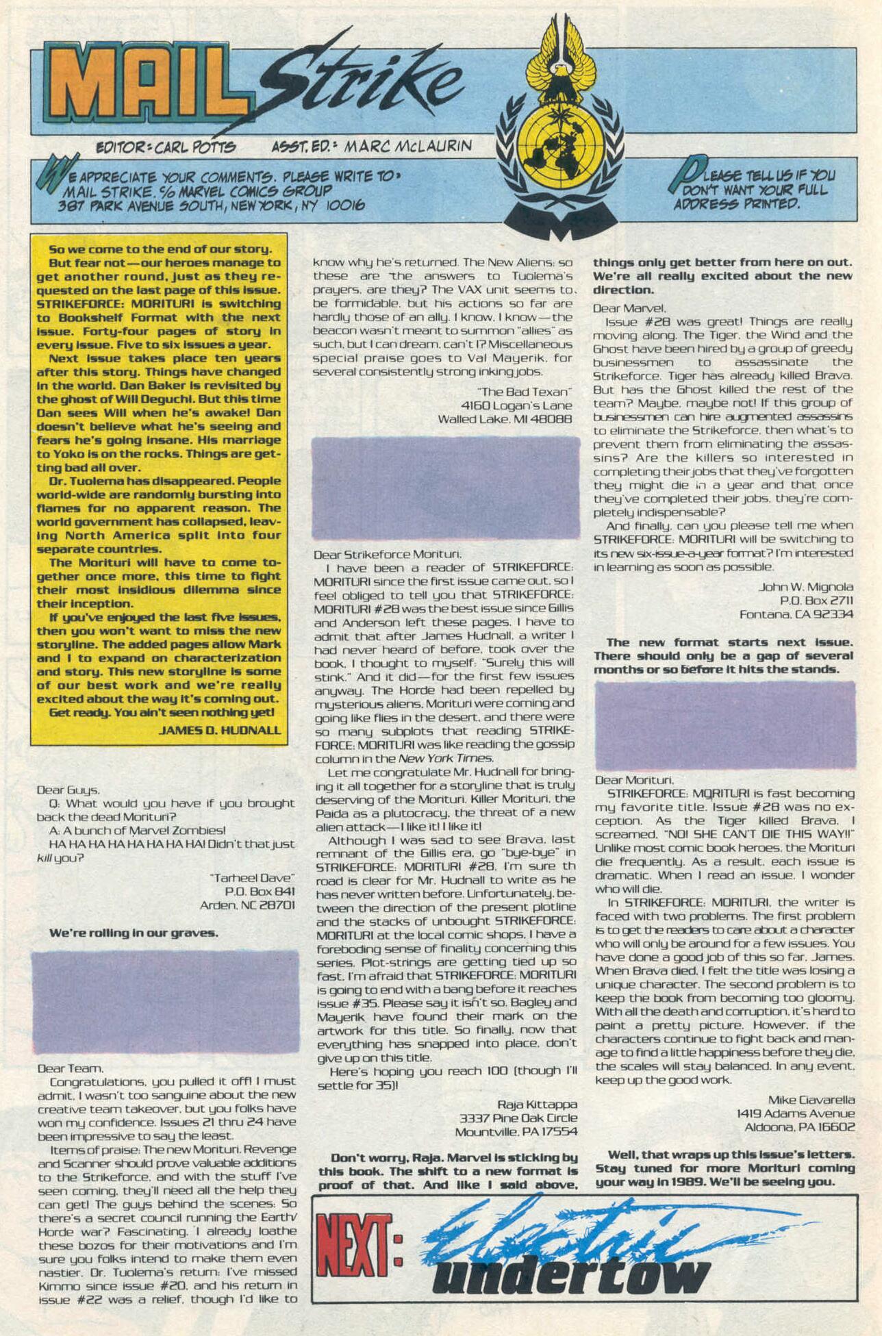 Read online Strikeforce: Morituri comic -  Issue #31 - 27