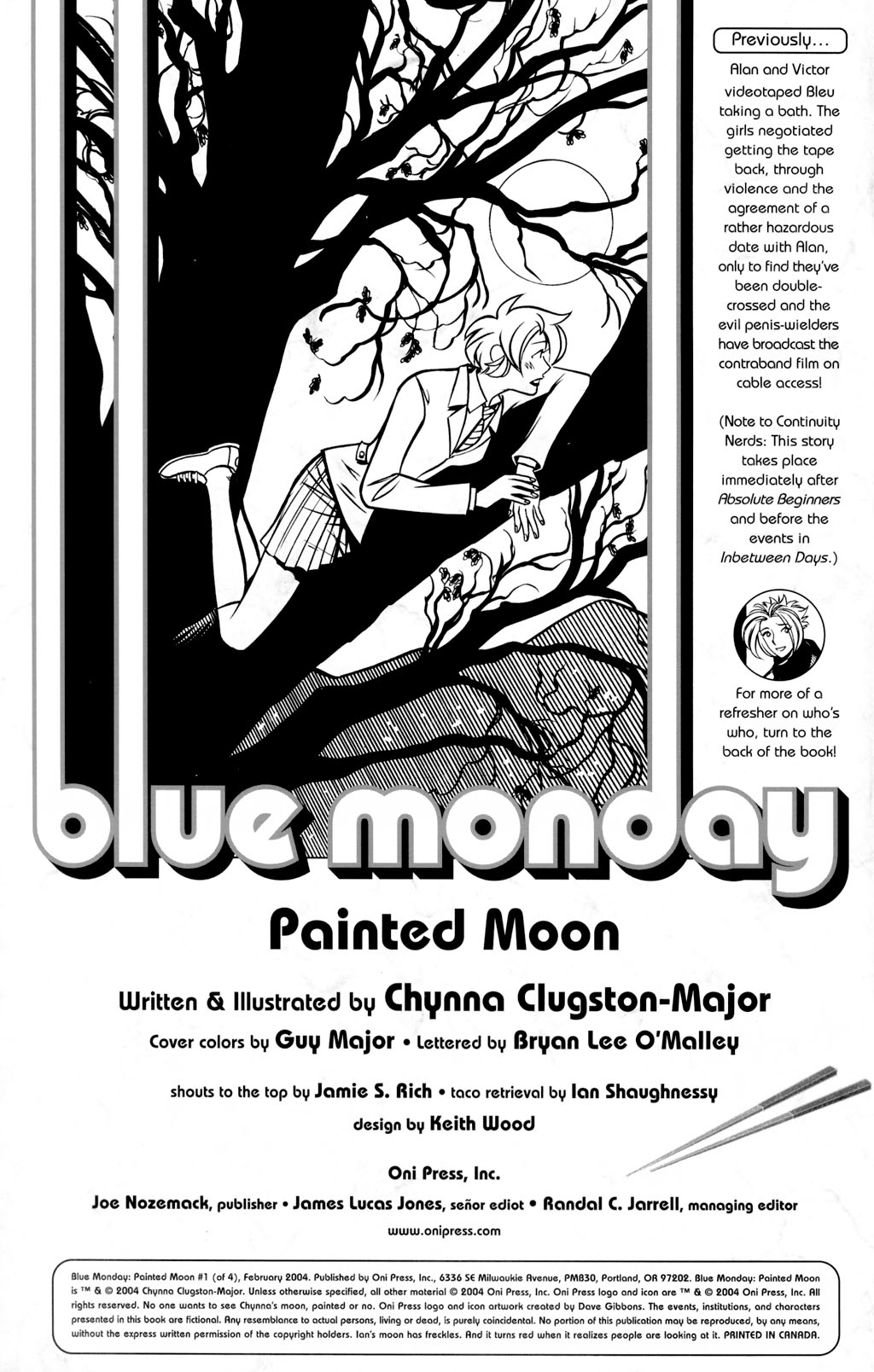 Read online Blue Monday: Painted Moon comic -  Issue #1 - 2