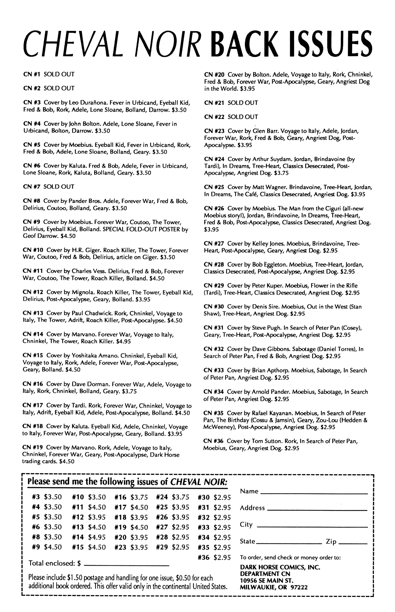 Read online Cheval Noir comic -  Issue #37 - 34