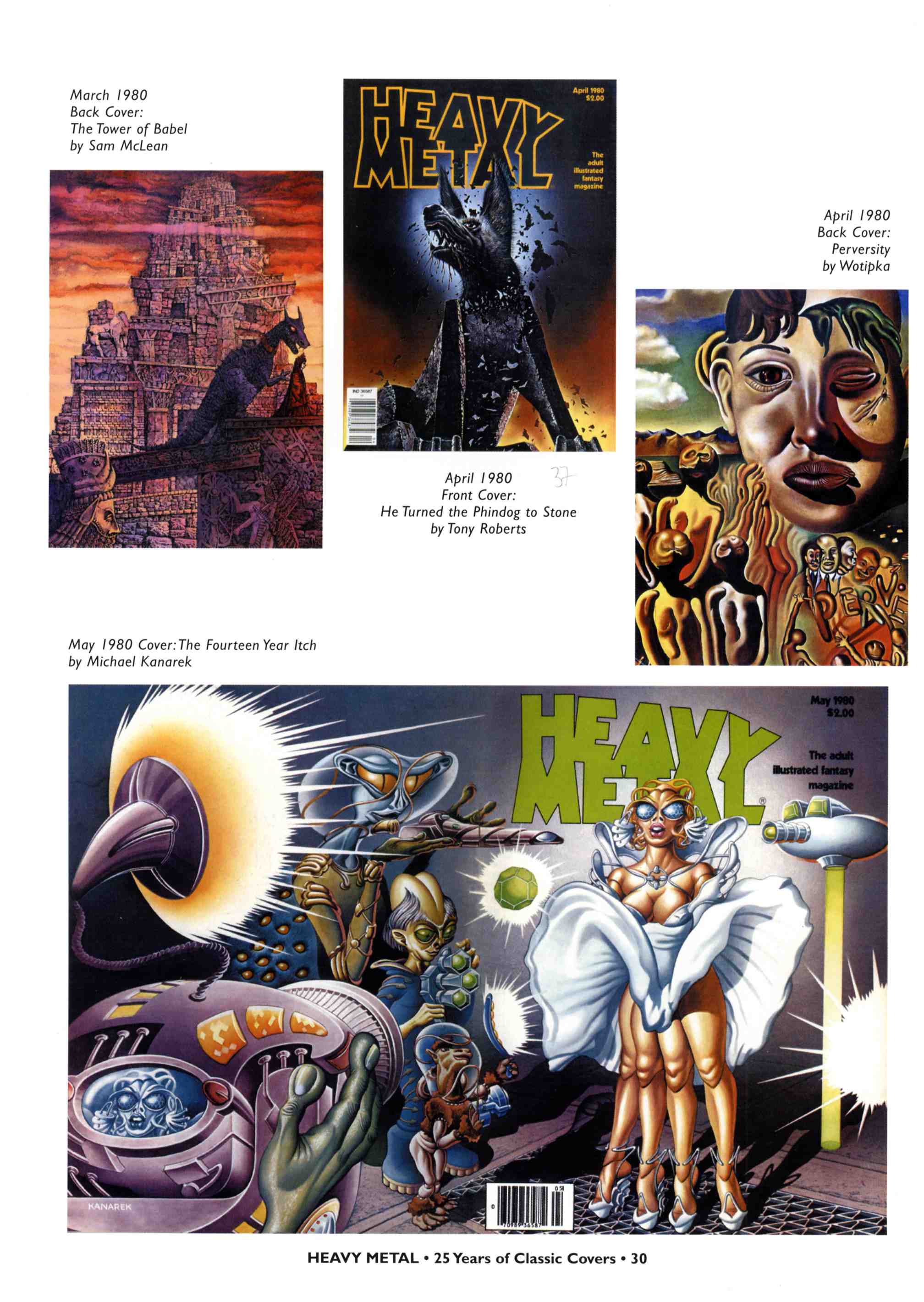 Read online Heavy Metal: 25 Years of Classic Covers comic -  Issue # TPB - 36