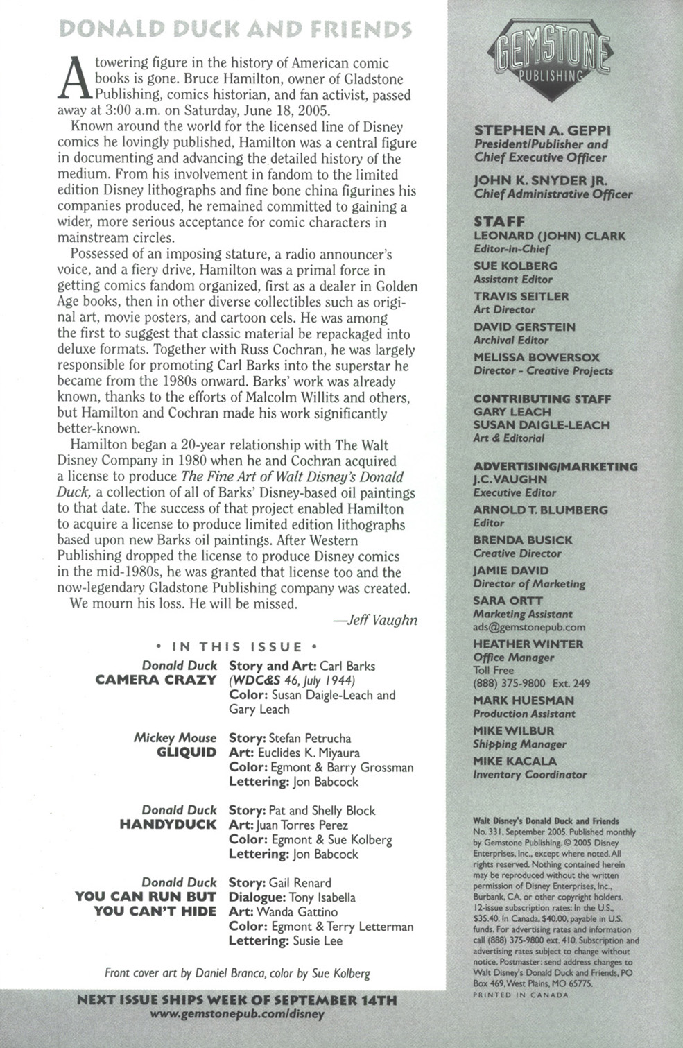 Read online Walt Disney's Donald Duck and Friends comic -  Issue #331 - 2