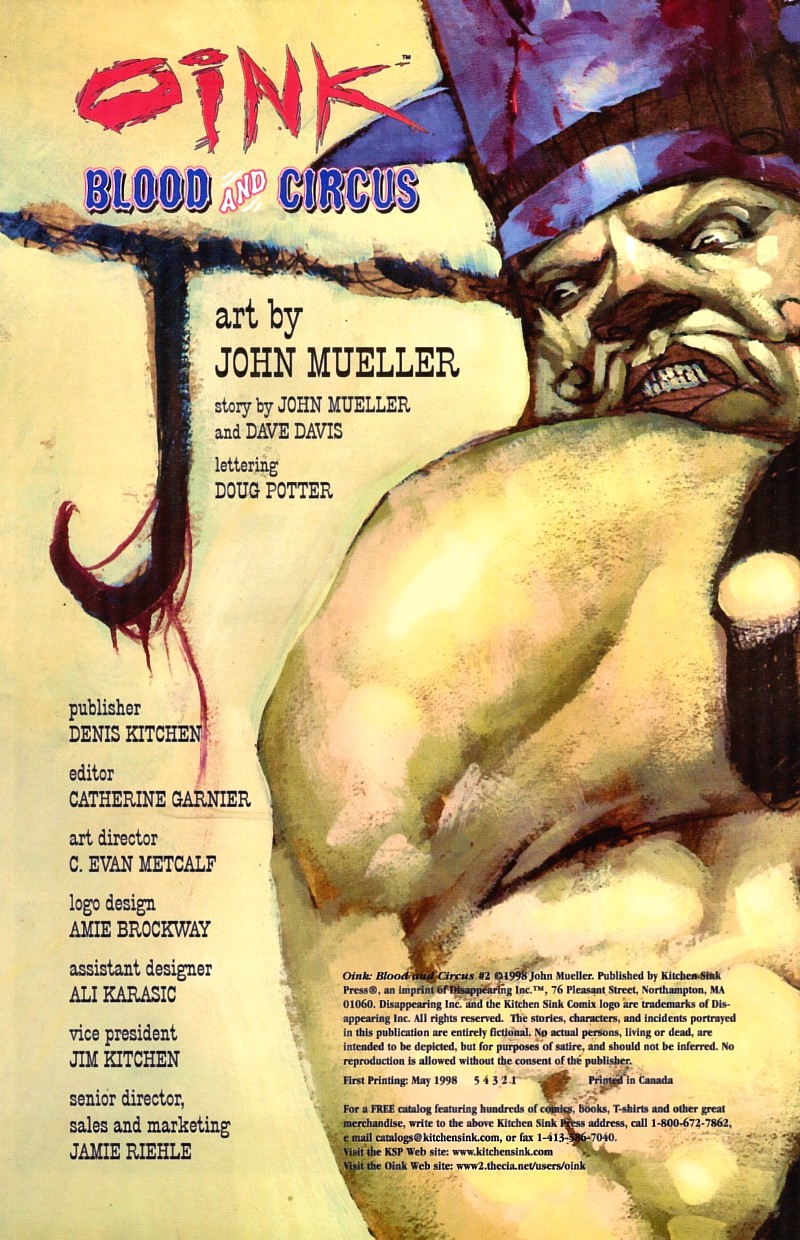 Read online Oink: Blood & Circus comic -  Issue #2 - 21