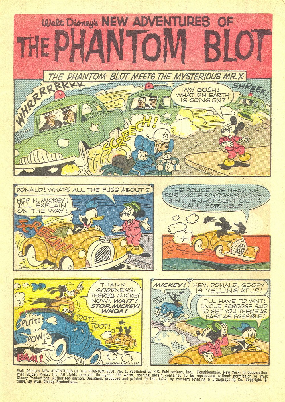 Read online Walt Disney's The Phantom Blot comic -  Issue #1 - 3