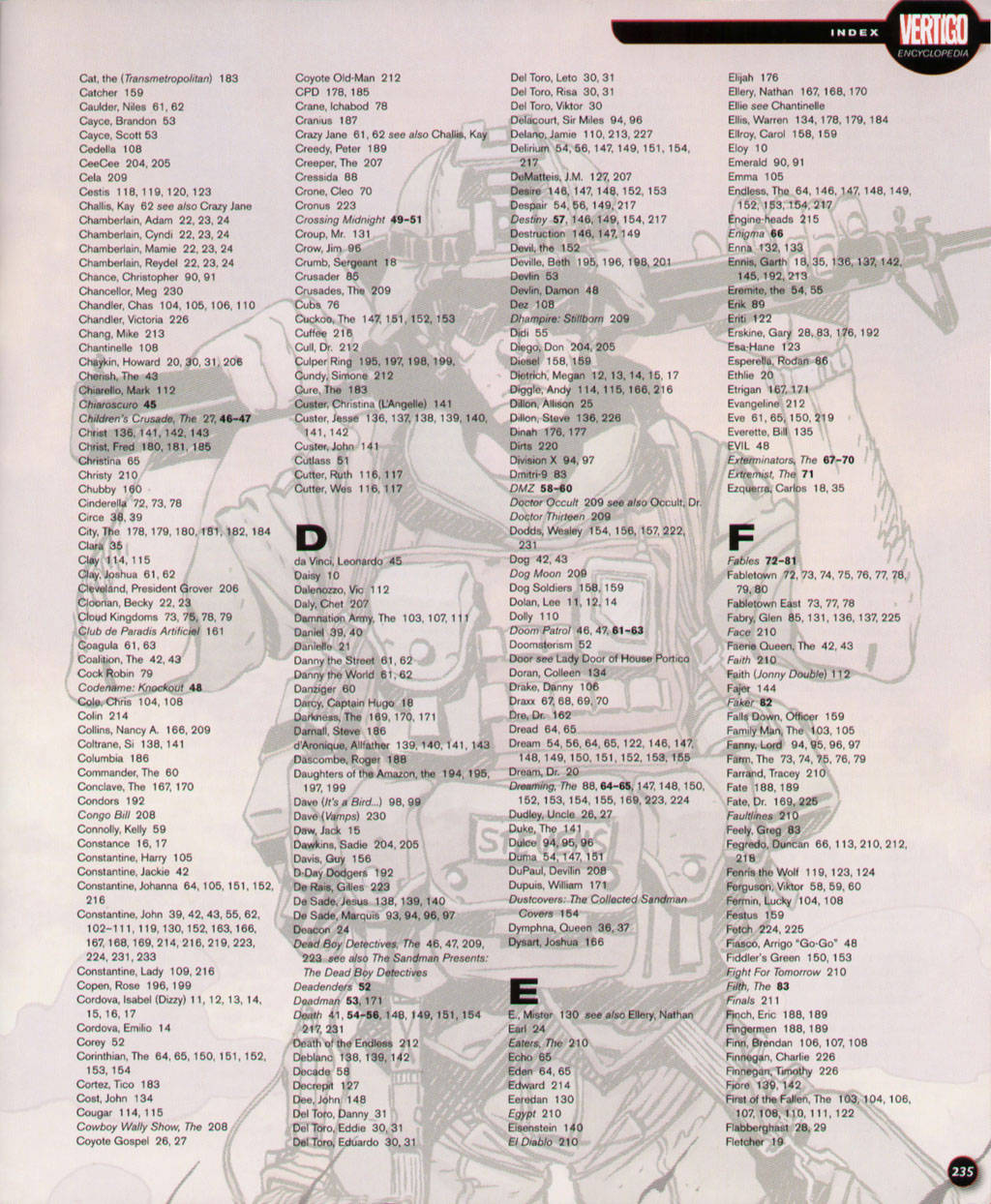 Read online The Vertigo Encyclopedia comic -  Issue # TPB (Part 3) - 35