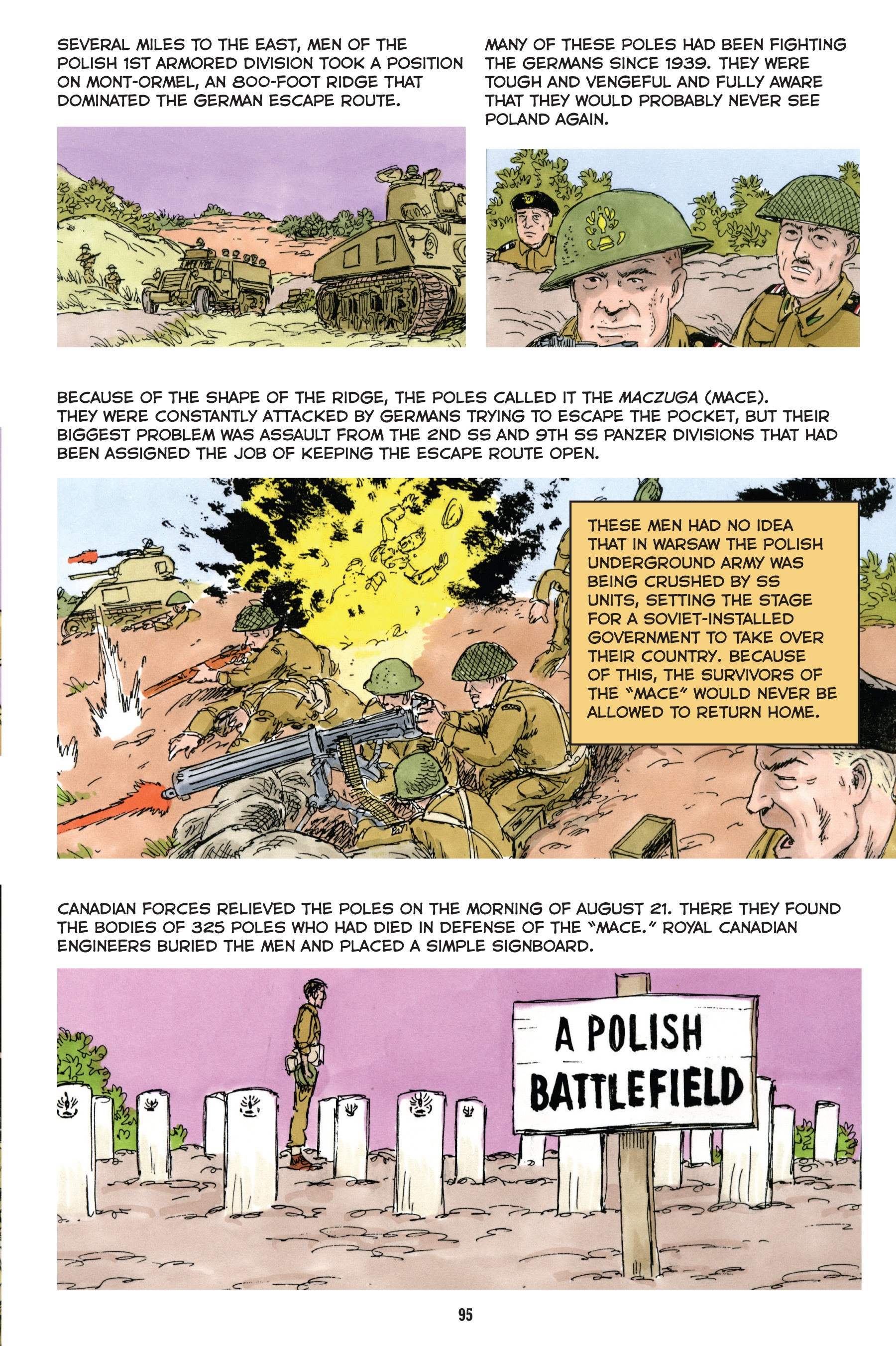 Read online Normandy: A Graphic History of D-Day, the Allied Invasion of Hitler's Fortress Europe comic -  Issue # TPB - 96