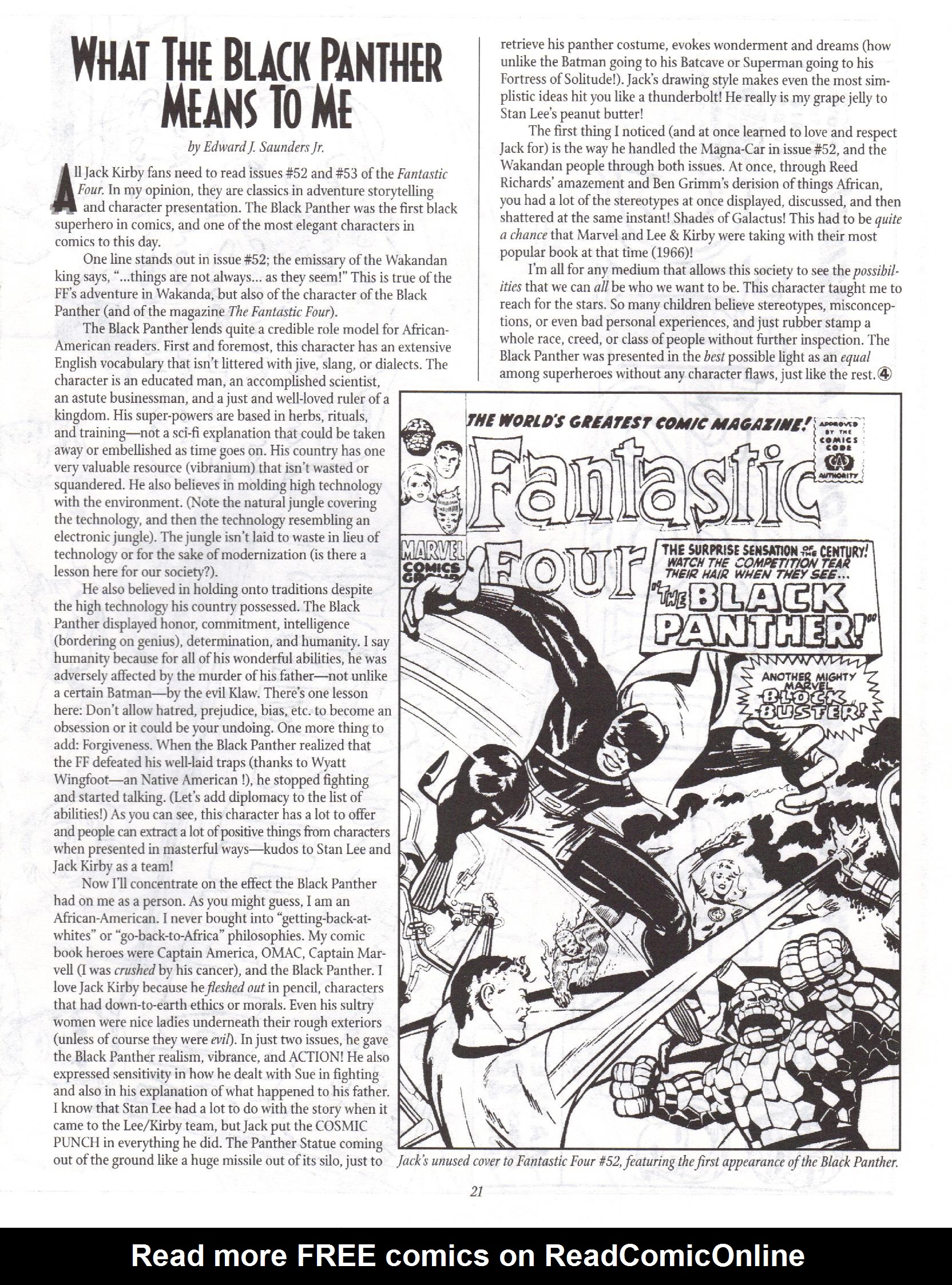Read online The Jack Kirby Collector comic -  Issue #9 - 21