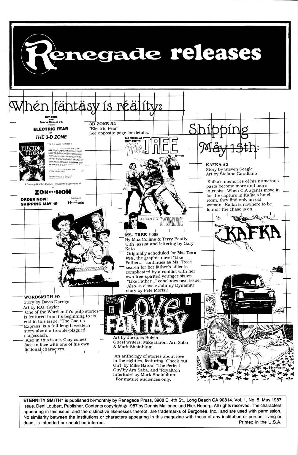 Read online Eternity Smith comic -  Issue #5 - 2