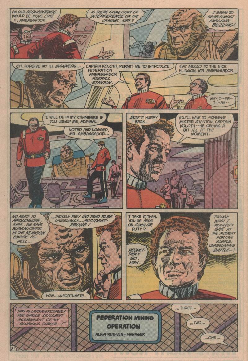 Read online Star Trek (1984) comic -  Issue #31 - 22