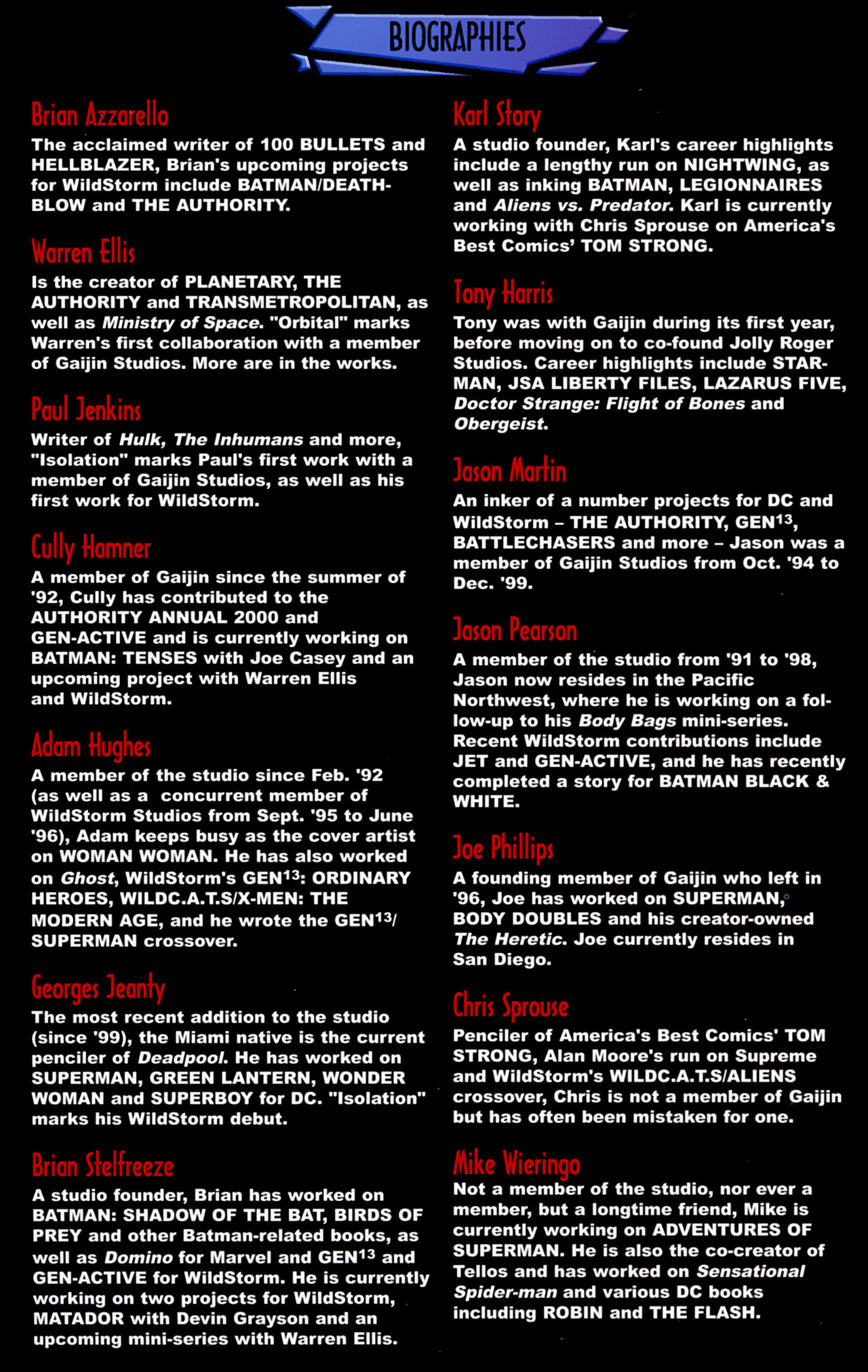 Read online Wildstorm Summer Special comic -  Issue # Full - 48