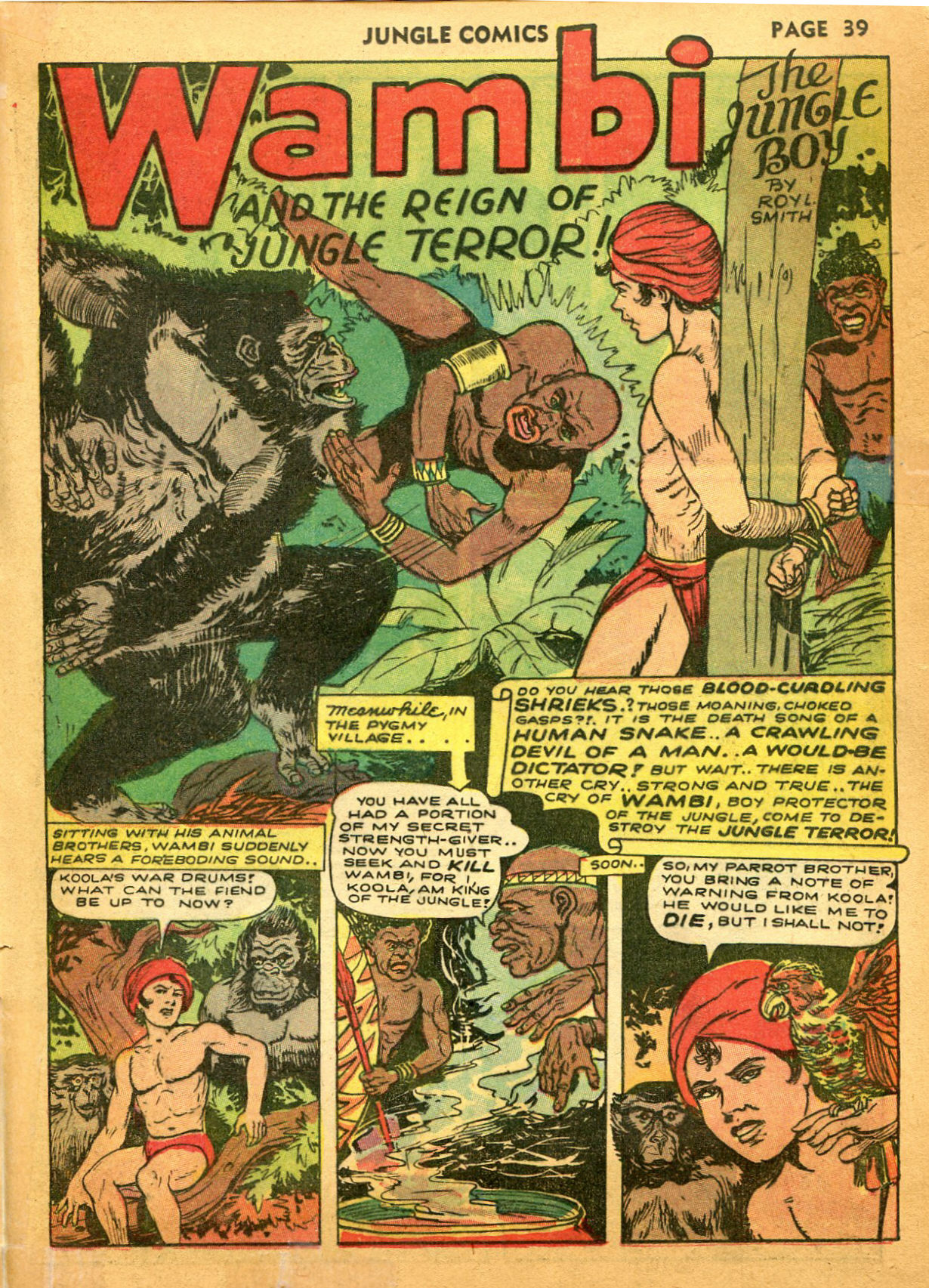 Read online Jungle Comics comic -  Issue #35 - 41