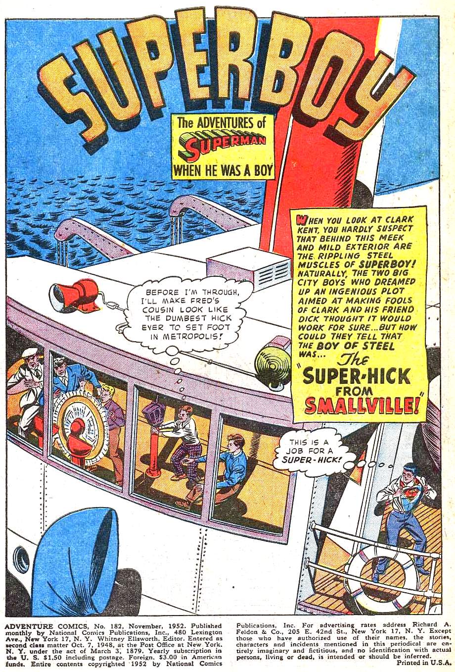 Adventure Comics (1938) issue 182 - Page 3