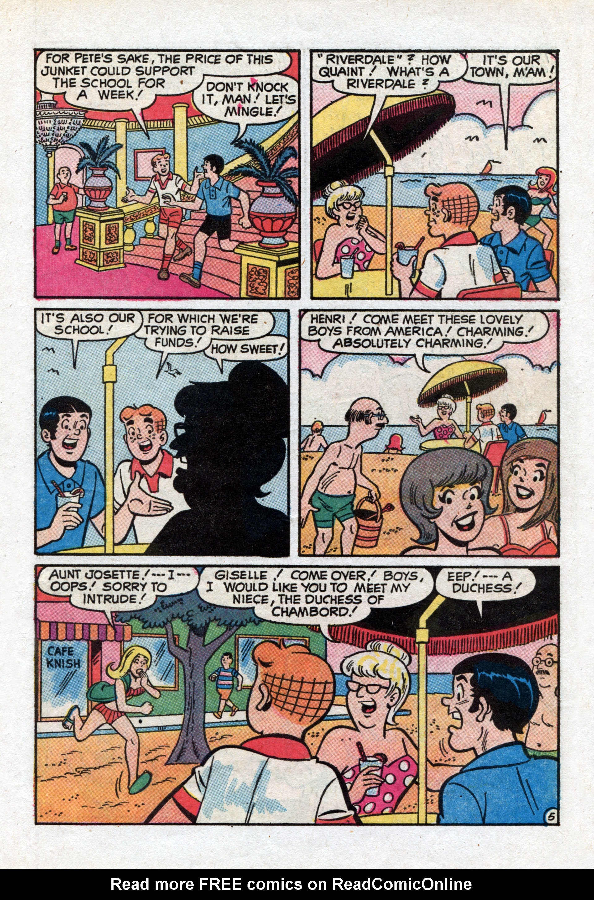Read online Reggie and Me (1966) comic -  Issue #49 - 7