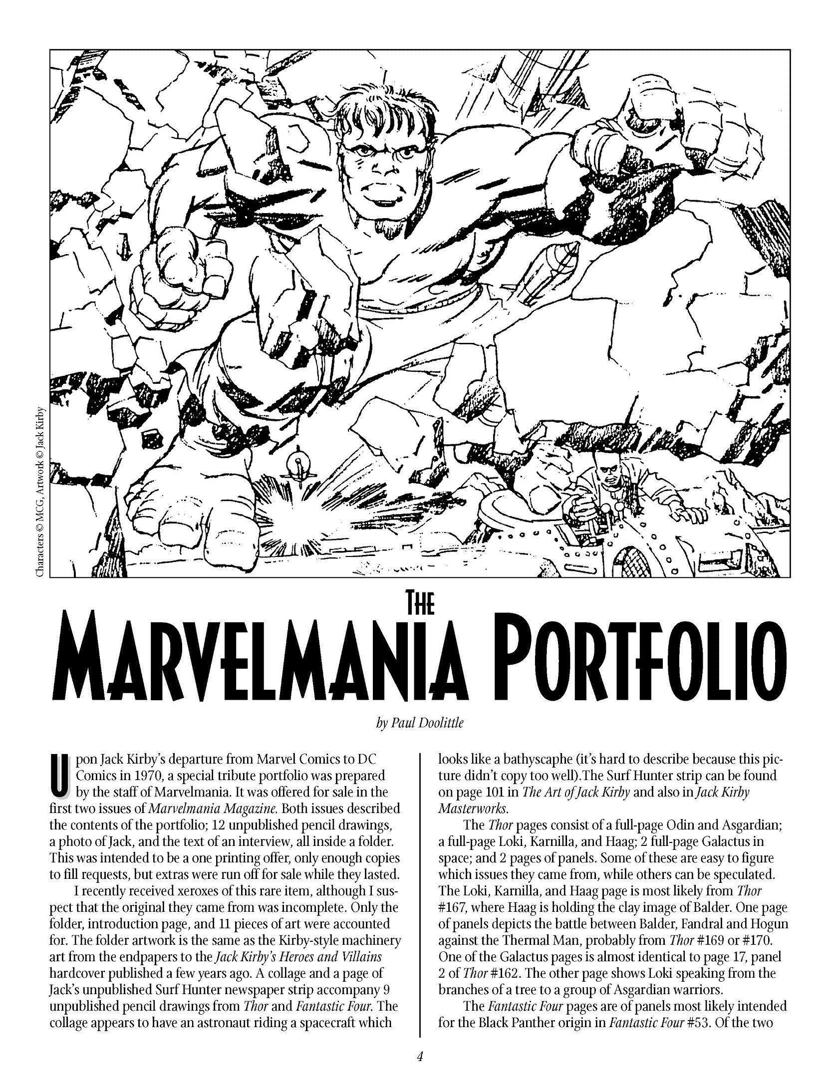 Read online The Jack Kirby Collector comic -  Issue #1 - 4