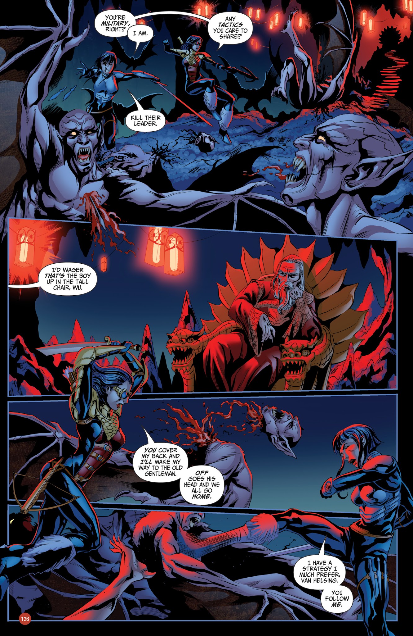 Read online Van Helsing vs. Werewolf comic -  Issue # _TPB 1 - 126