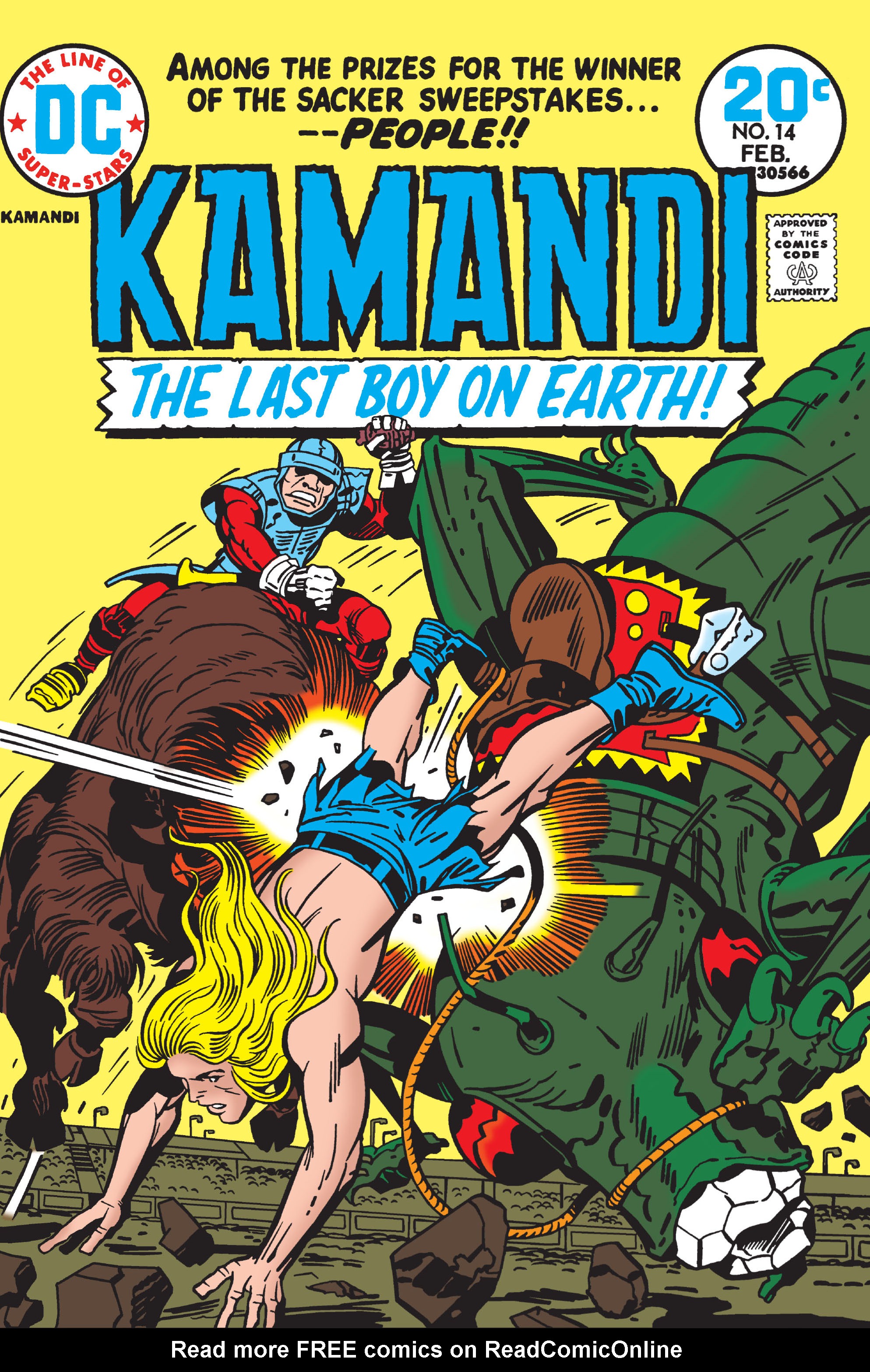 Read online Kamandi, The Last Boy On Earth comic -  Issue #14 - 1