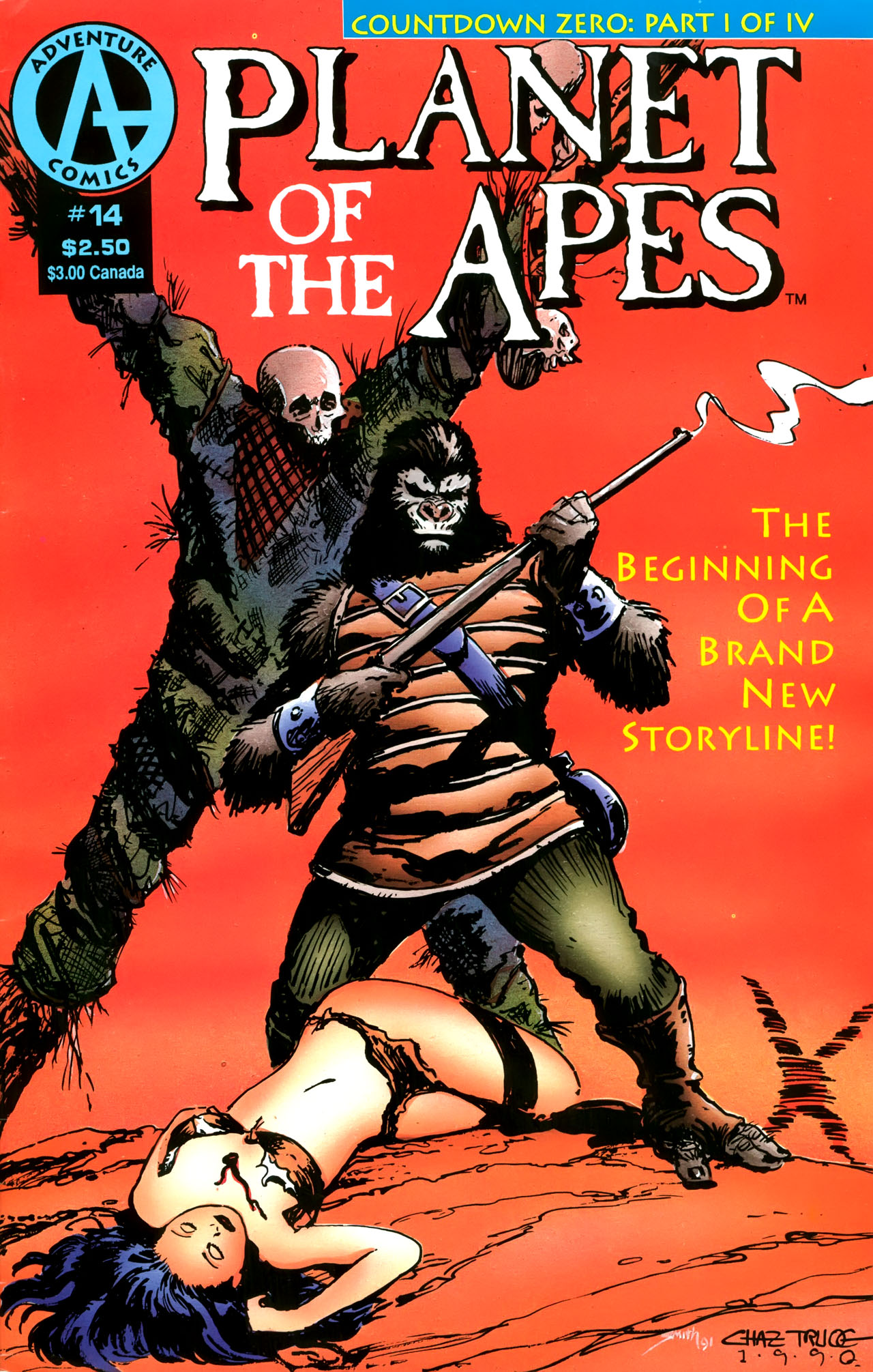 Read online Planet of the Apes (1990) comic -  Issue #14 - 1