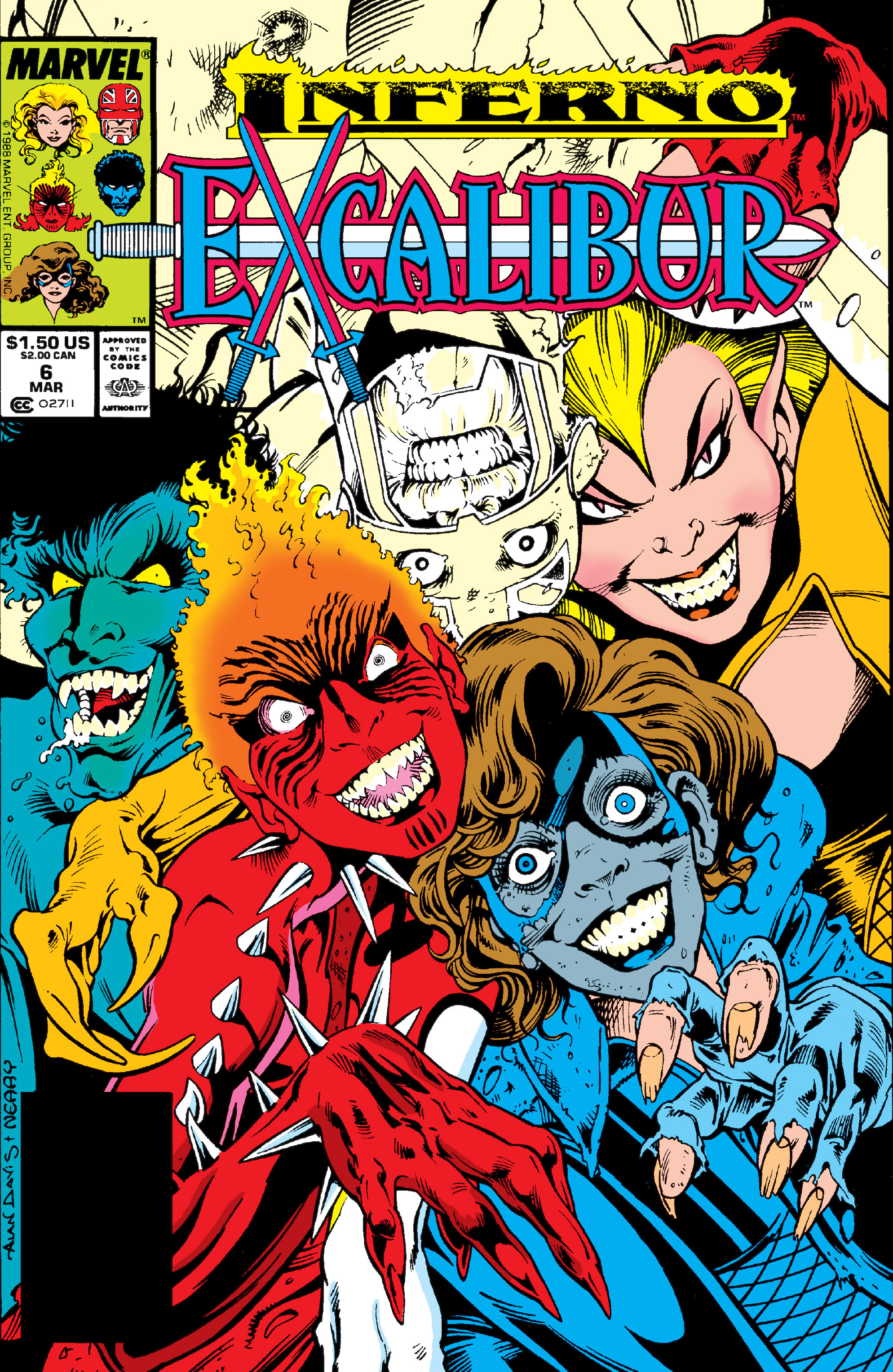 Read online Excalibur (1988) comic -  Issue #6 - 1