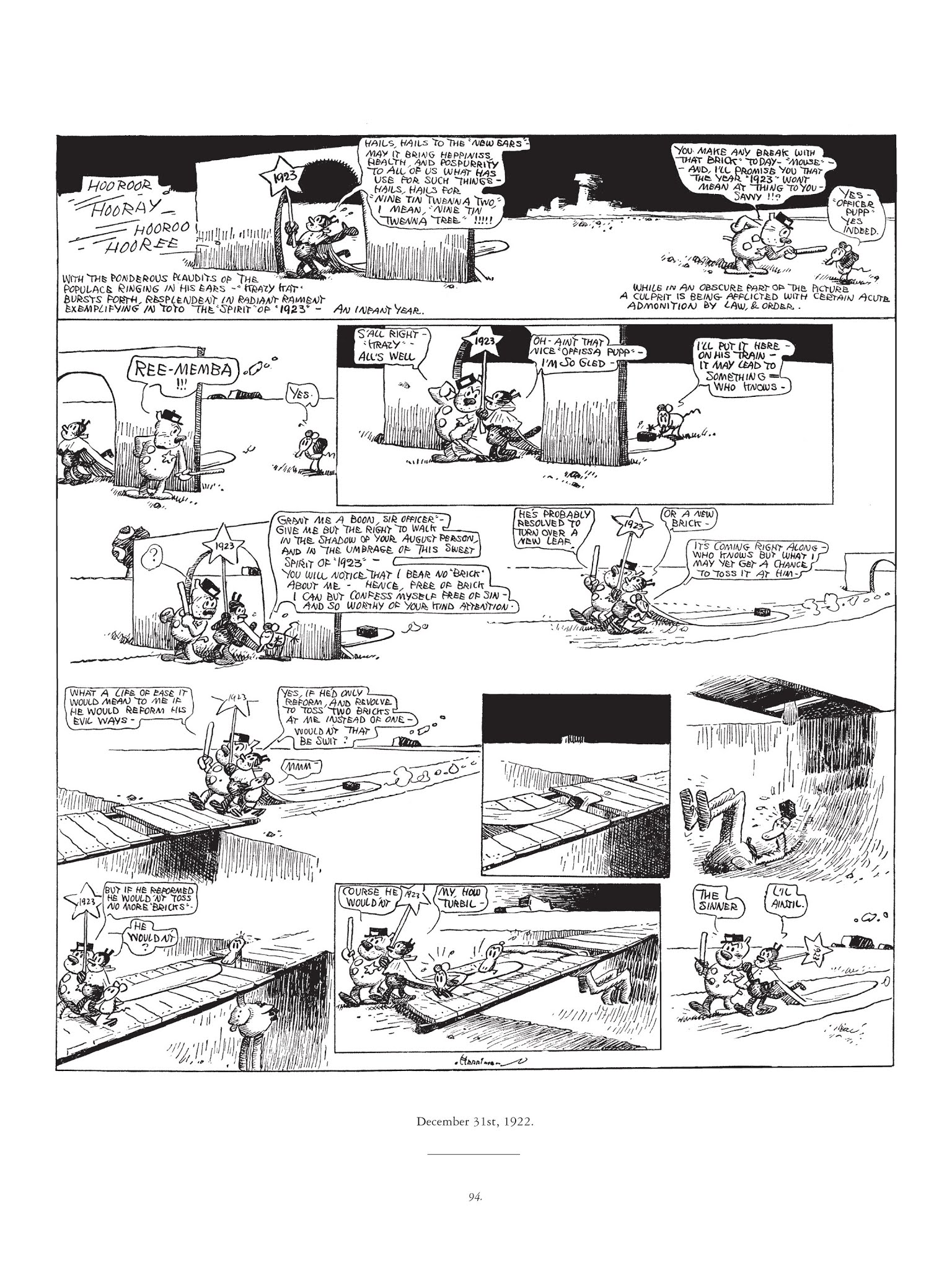 Read online Krazy & Ignatz comic -  Issue # TPB 3 - 94