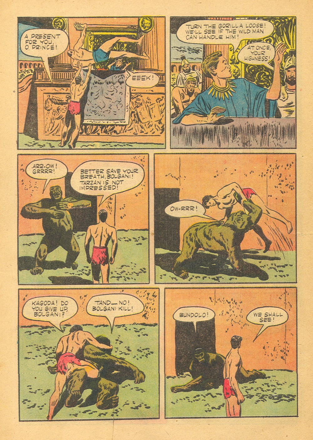 Read online Tarzan (1948) comic -  Issue #19 - 16