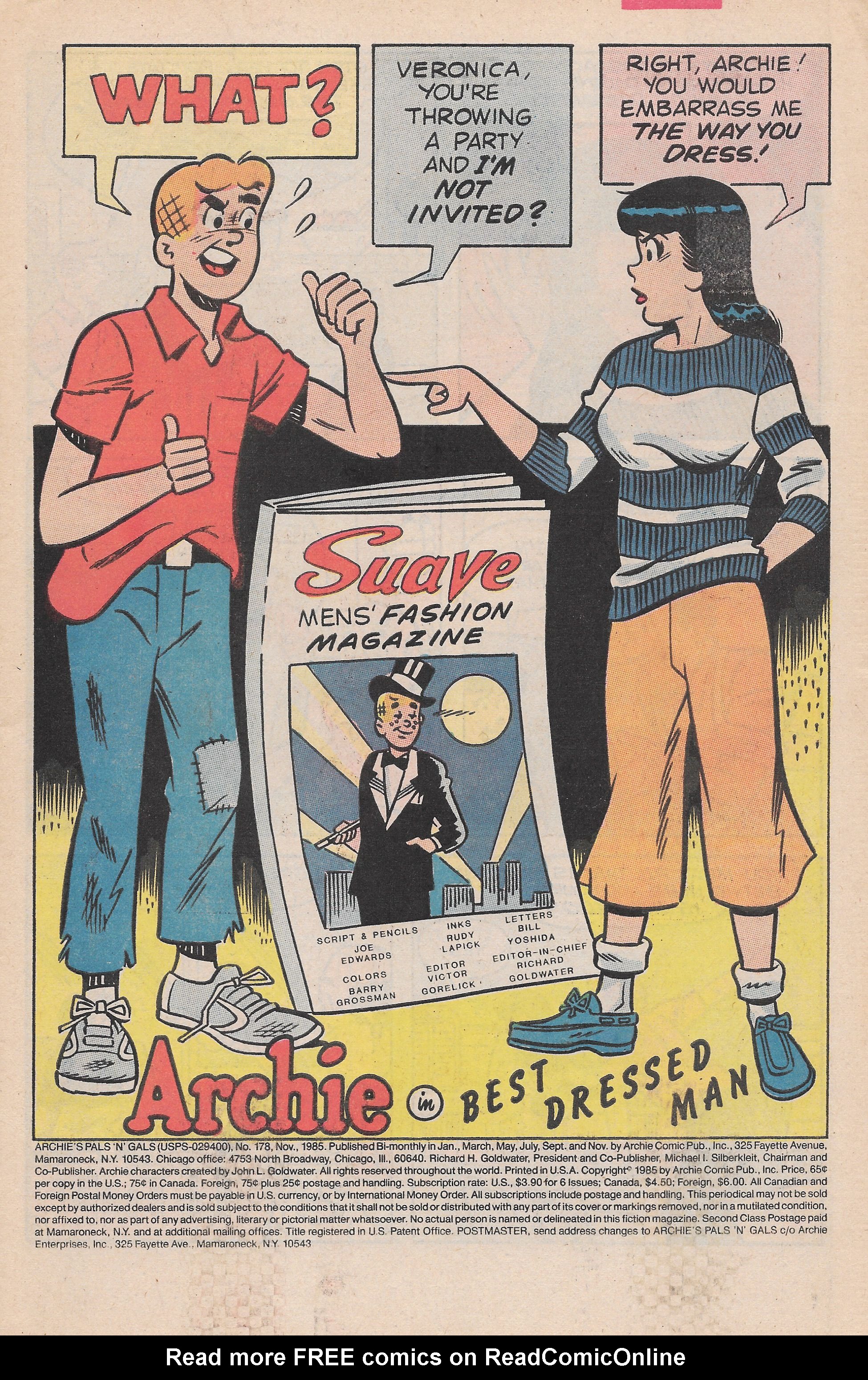 Read online Archie's Pals 'N' Gals (1952) comic -  Issue #178 - 3